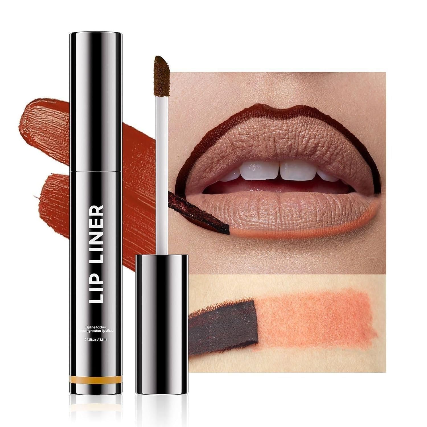 Ihrlpxkc Lip Liner Lip Stain Peel Off Lip Tint Tattoo, LongLasting Moisturizing