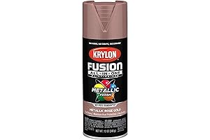 Krylon Rose Gold Glitter Spray Paint: All-In-One Adhesive for Indoor/Outdoor Projects