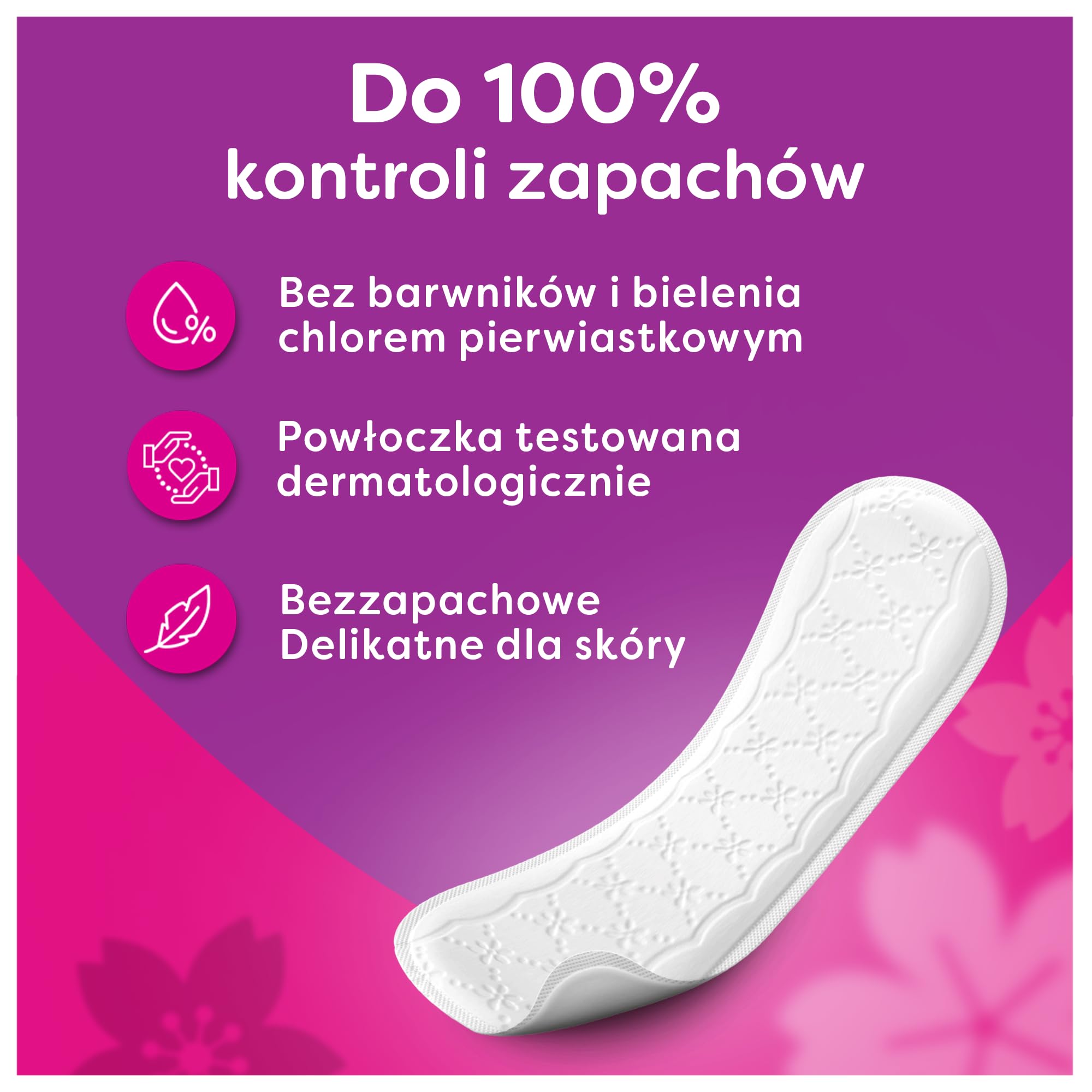 Carefree Plus Long Light Scent 40 szt. Wkładki higieniczne z wyjątkowo chłonnym wkładem, zapewniają długotrwałą ochronę przed wilgocią i nieprzyjemnym zapachem. Łagodne dla skóry.
