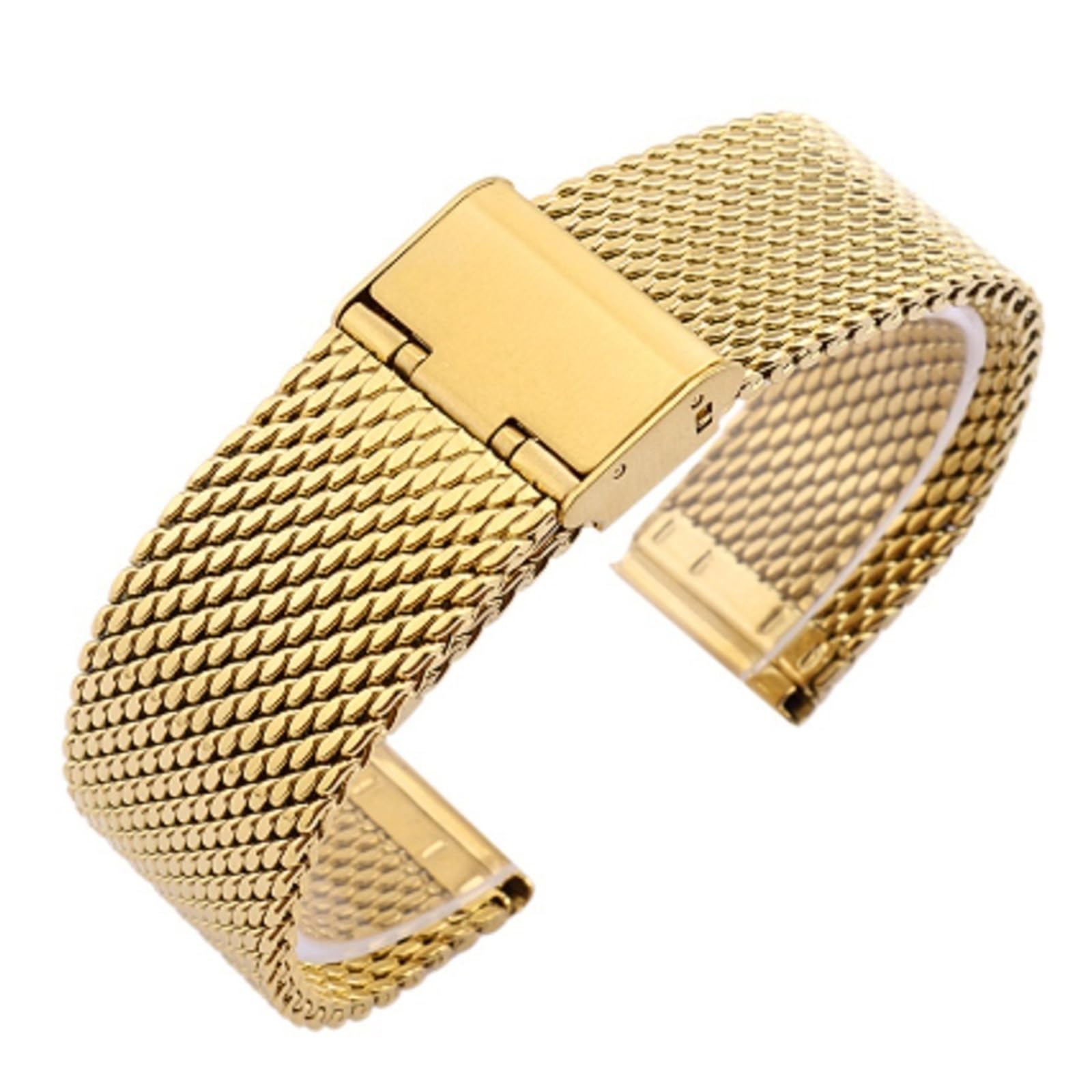 Bracelet de montre milanais universel en maille d'acier inoxydable 18 mm, 20 mm, 22 mm, 24 mm