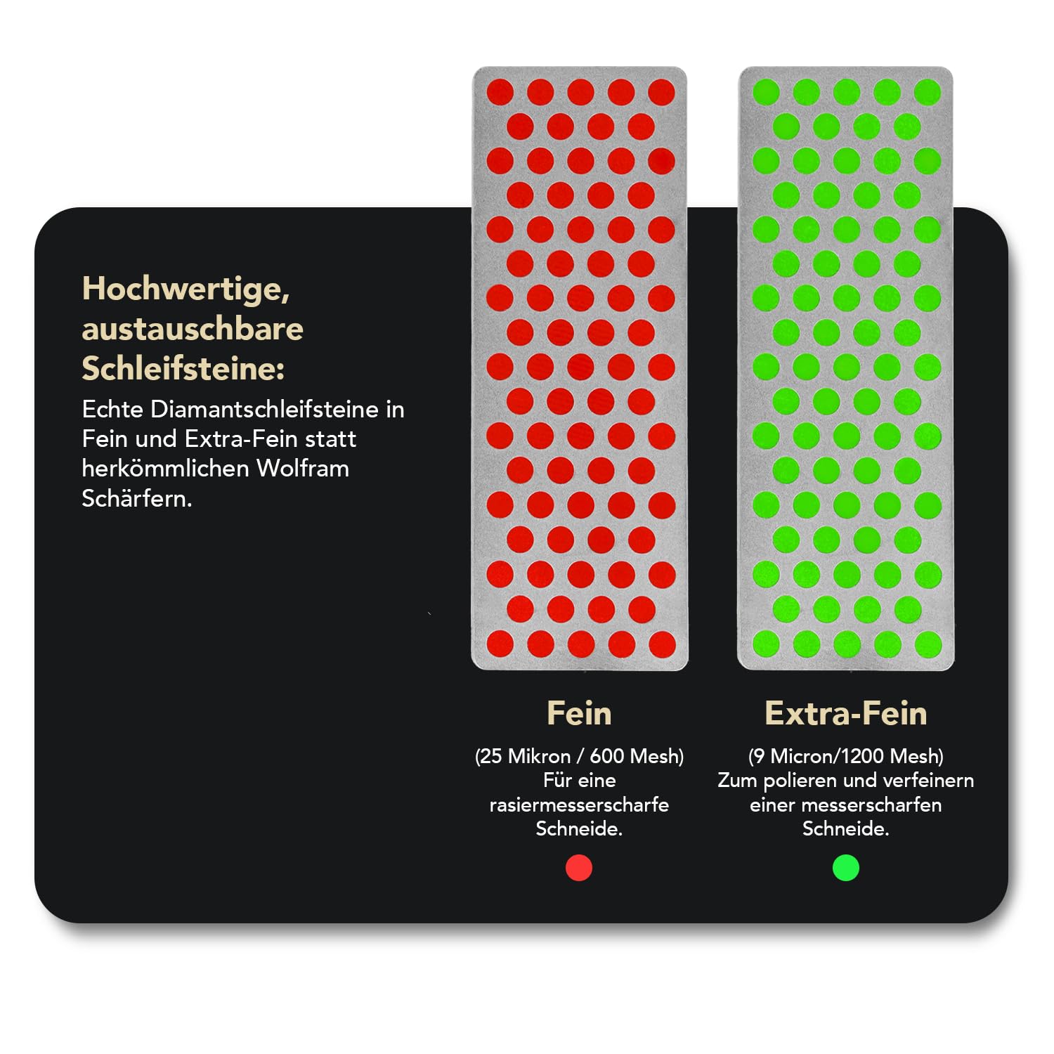 DMT SimpleSharp Classic Bundle Fein & Extrafein | Diamant Messerschärfer für rasiermesserscharfe Klingen mit perfektem Schleifwinkel | Schärft Messer beidseitig mit extraharten Diamant-Steinen