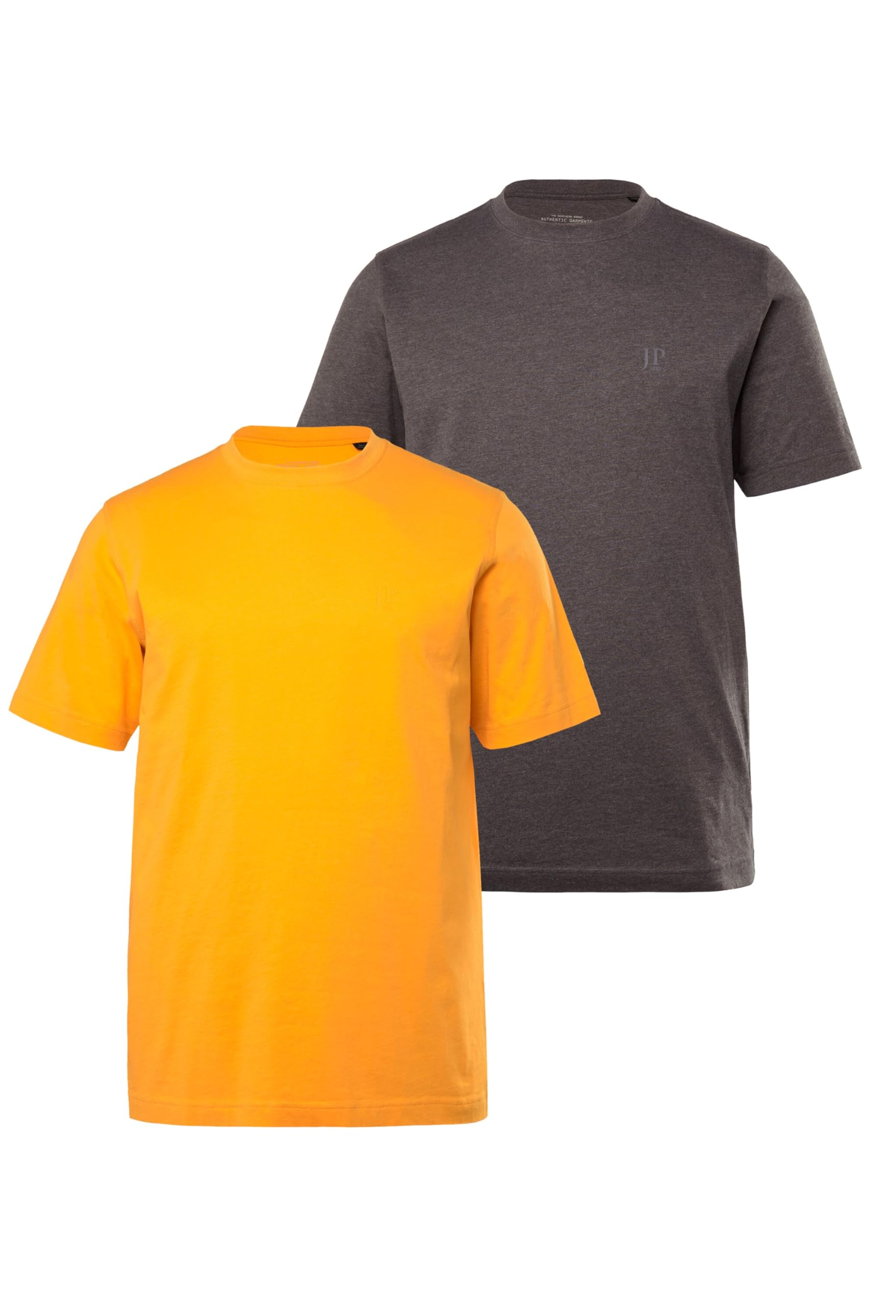 JP 1880 Menswear Big & Tall Plus Size L-8XL 2 Pack of Essential Tees Mango XXXXX-Large 702637645-5XL