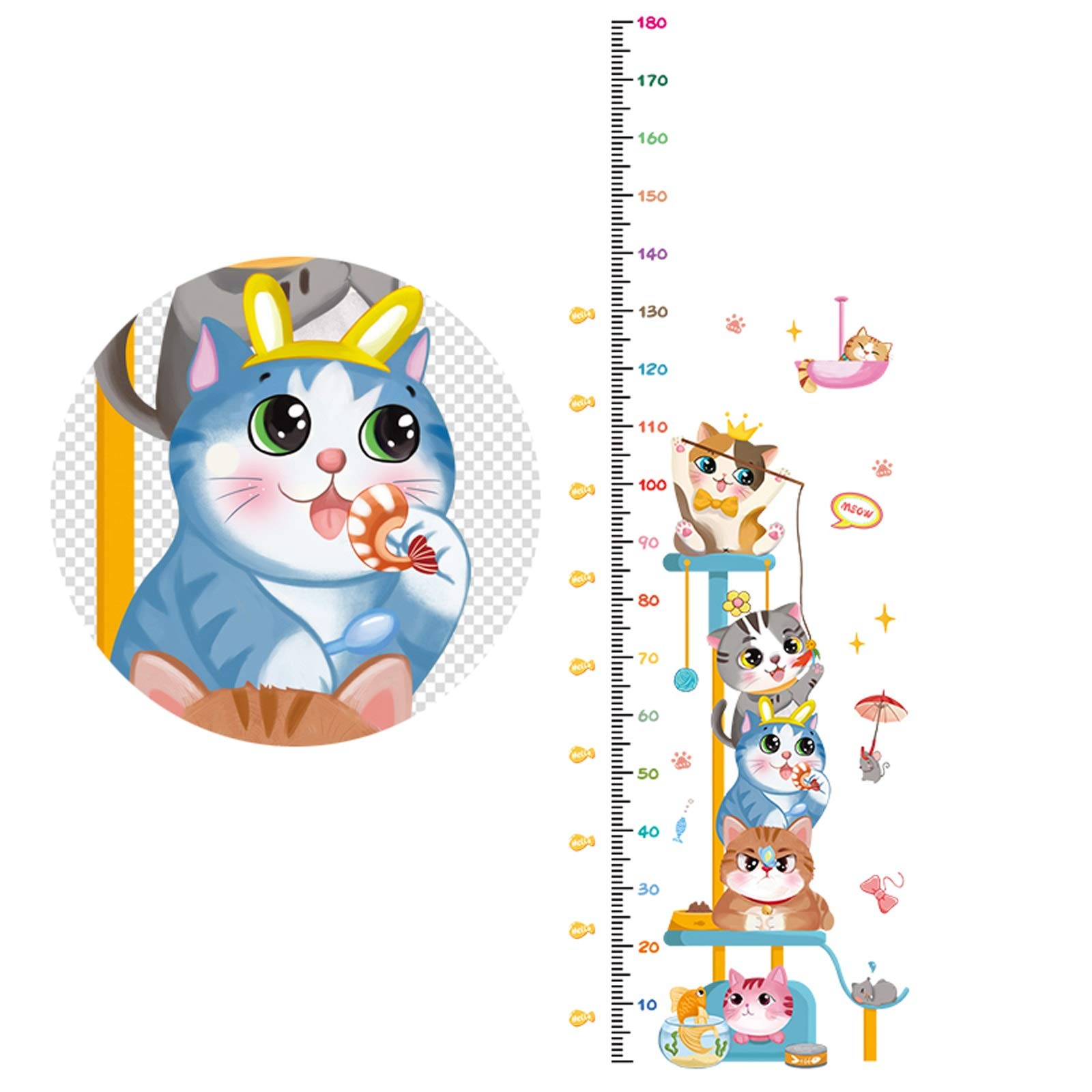 Gráfico de crecimiento infantil para pared en habitaciones de niños y niñas