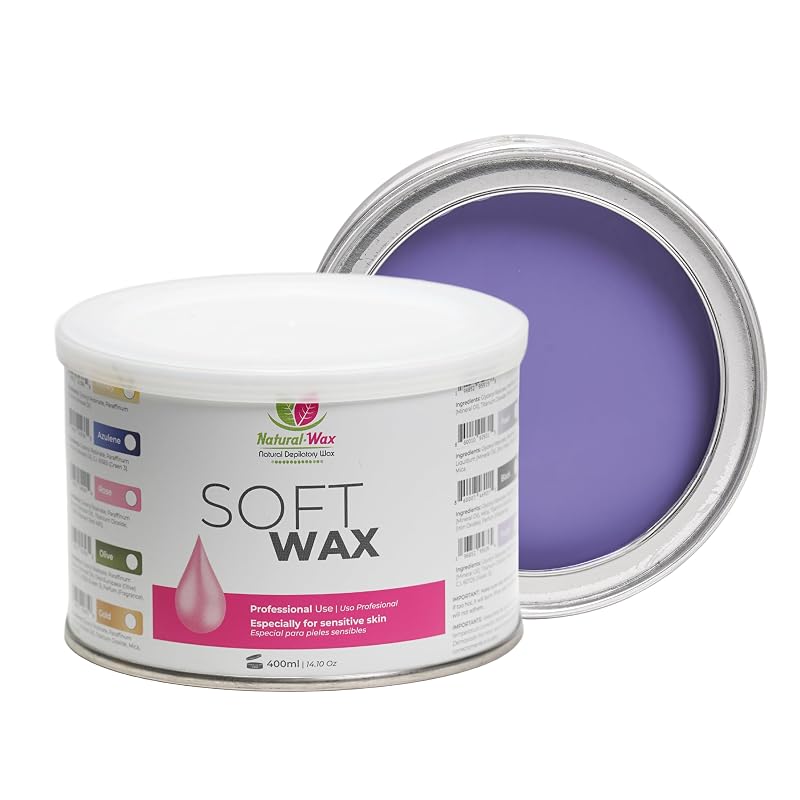 Cera depilatória Natural Wax para uso com tiras, 397 g