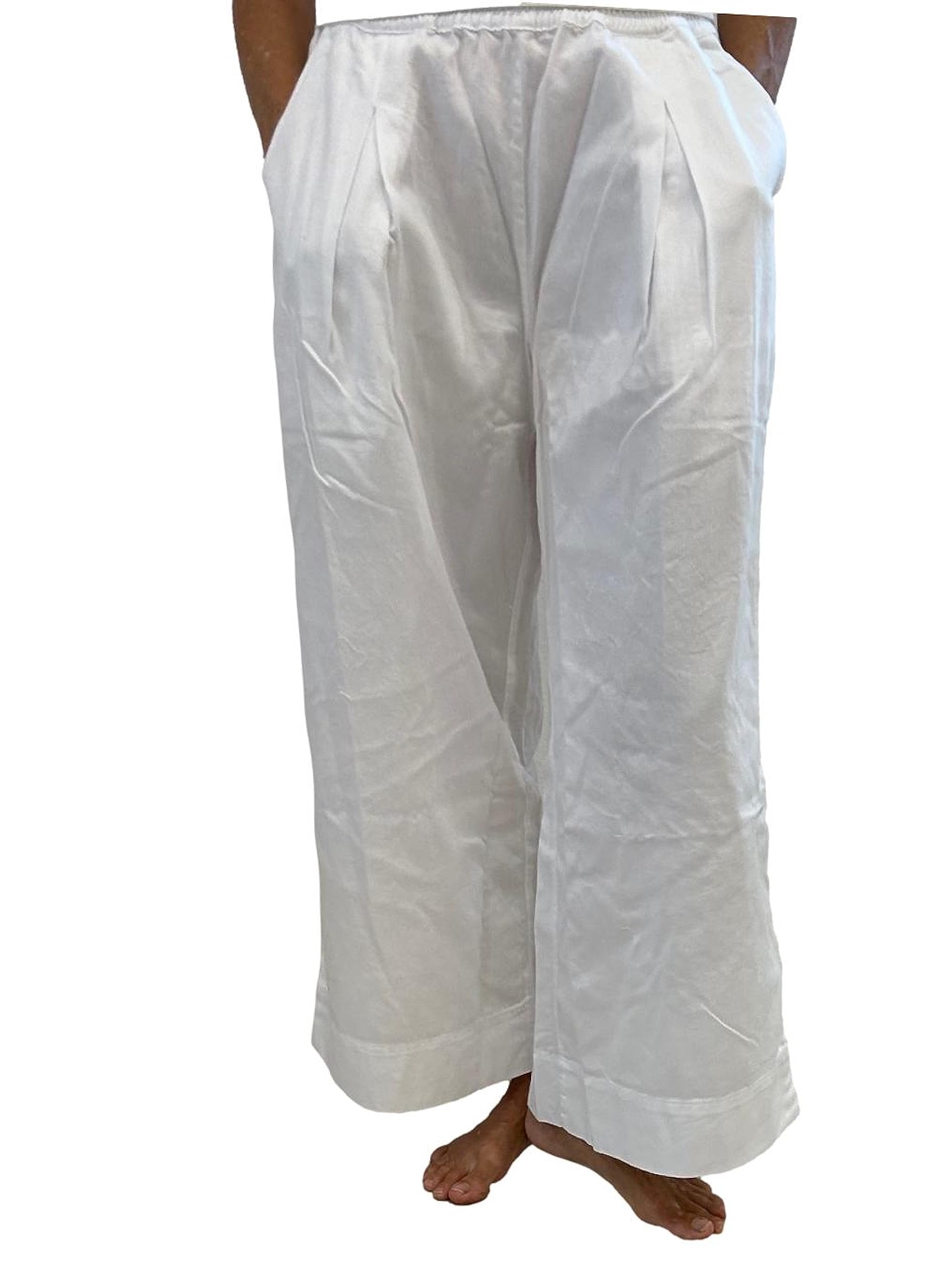 Sundry Womens Wide Leg Pants hite 1W White