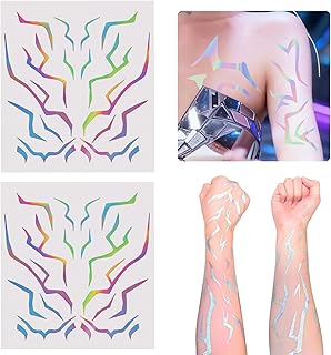 2 piezas de patrones temporales de tatuajes –...