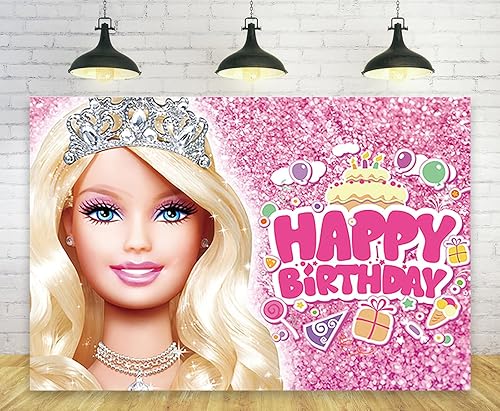 Telón de fondo rosa para fotografía, decoración de fiesta de cumpleaños para niña y mujer, pancarta de cumpleaños, suministros de decoración para