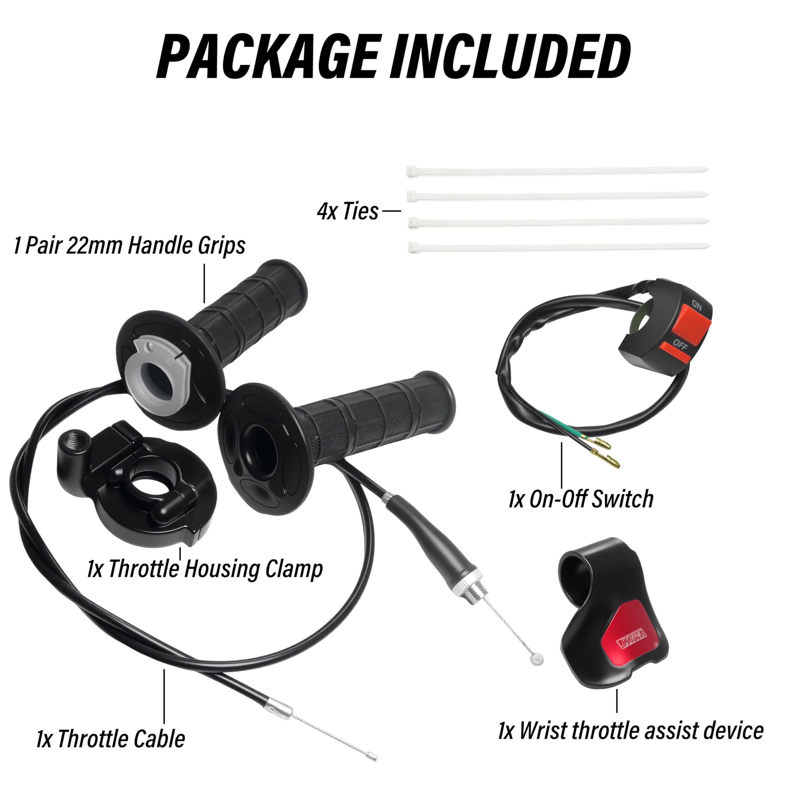 Universal Mini Bike Throttle Assembly&Cable Kit | Direct Replacement for Coleman BT200X,CT200U/EX,MB200&Predator 212cc/196cc Engines