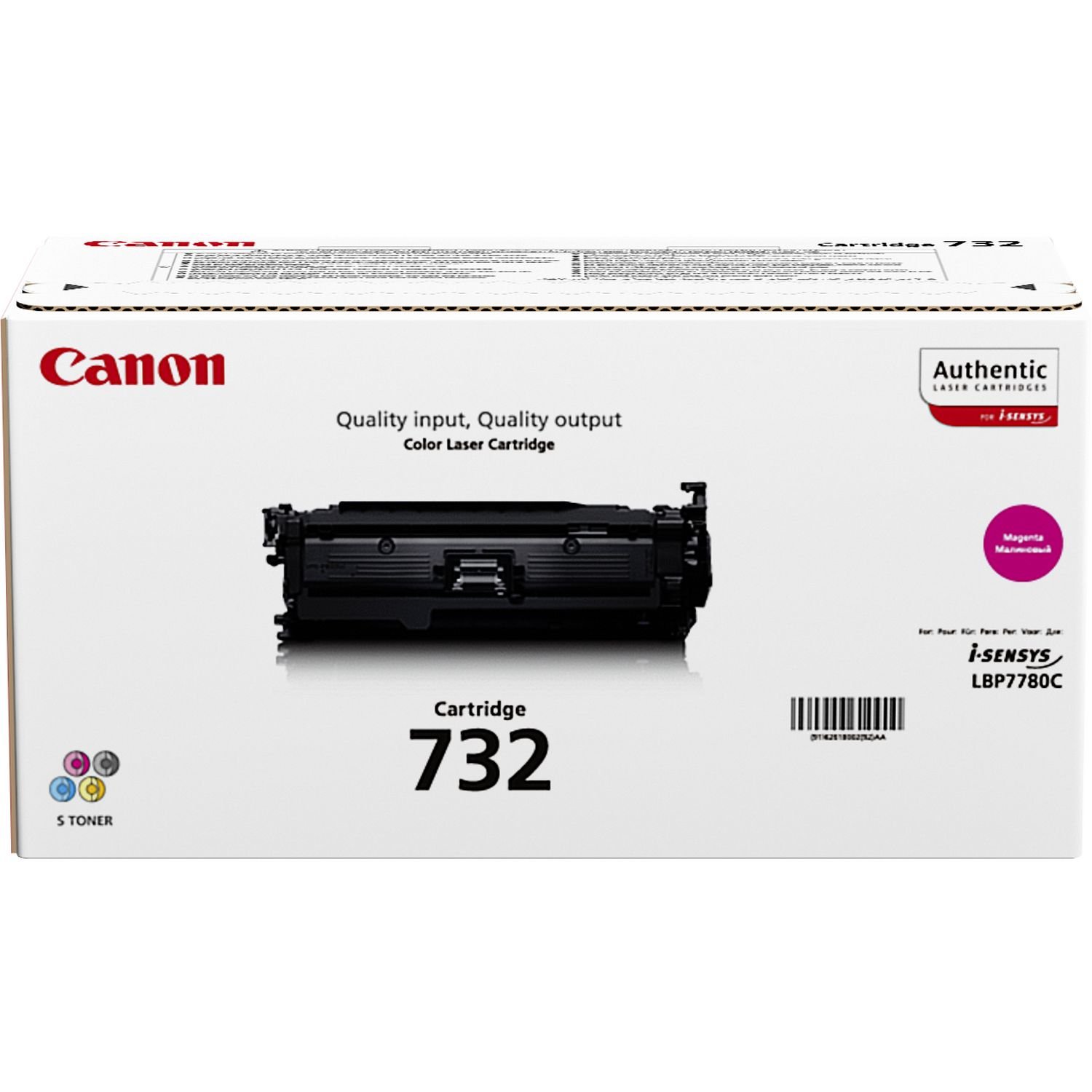 Canon Cartuccia 732 M Toner Magenta, Rendimento 6.400 Pages, Imballo In Cartone-image