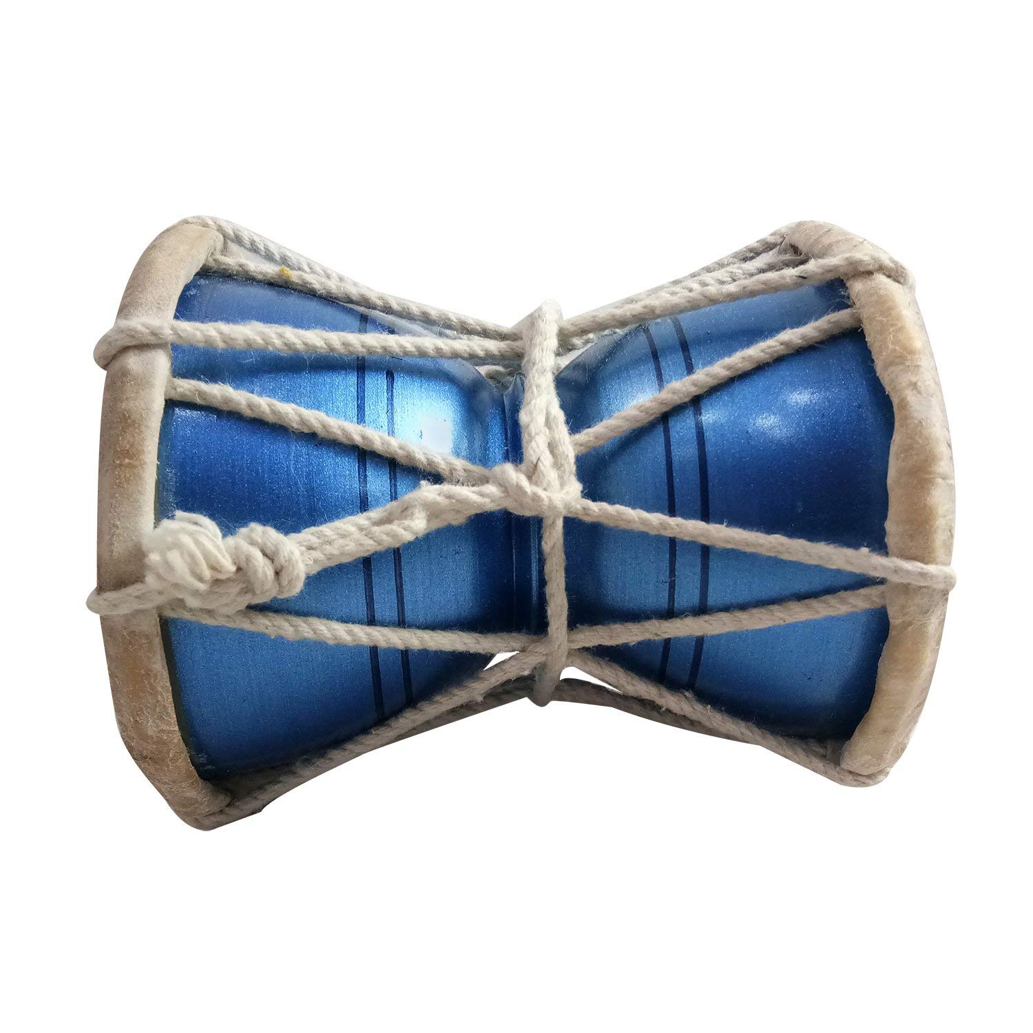 Shiv Damru Damroo Drum - Strumento musicale indiano fatto a mano, a percussione, decorativo, idea regalo per Pooja, altezza 10,2 cm