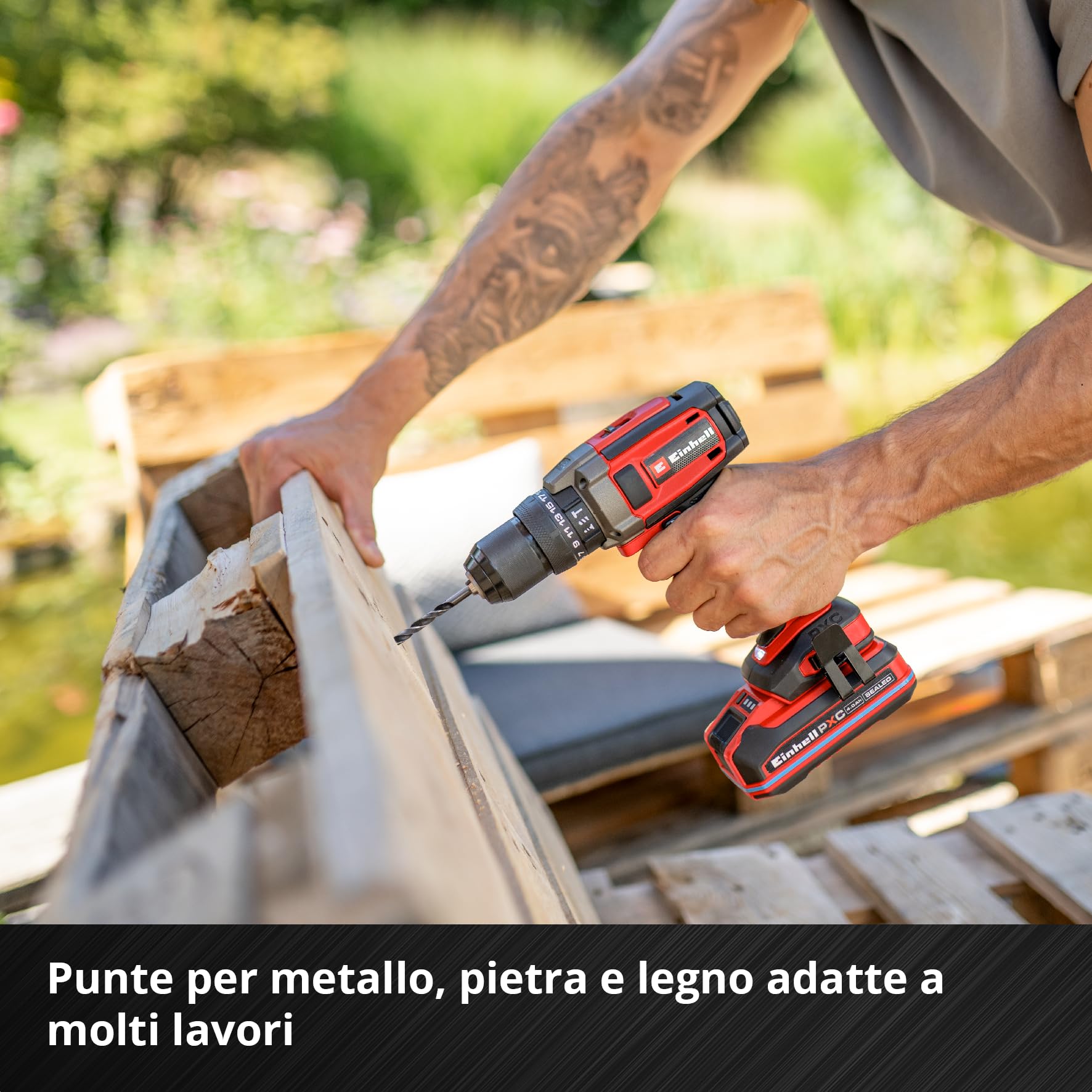 Original Einhell E-Case valigetta attrezzi 78 pezzi ristrutturazione (ristrutturazioni, punte trapano, inserti, utensile fughe, pinze, spatola, sega legno, chiave rullino, livella, valigetta sistema)
