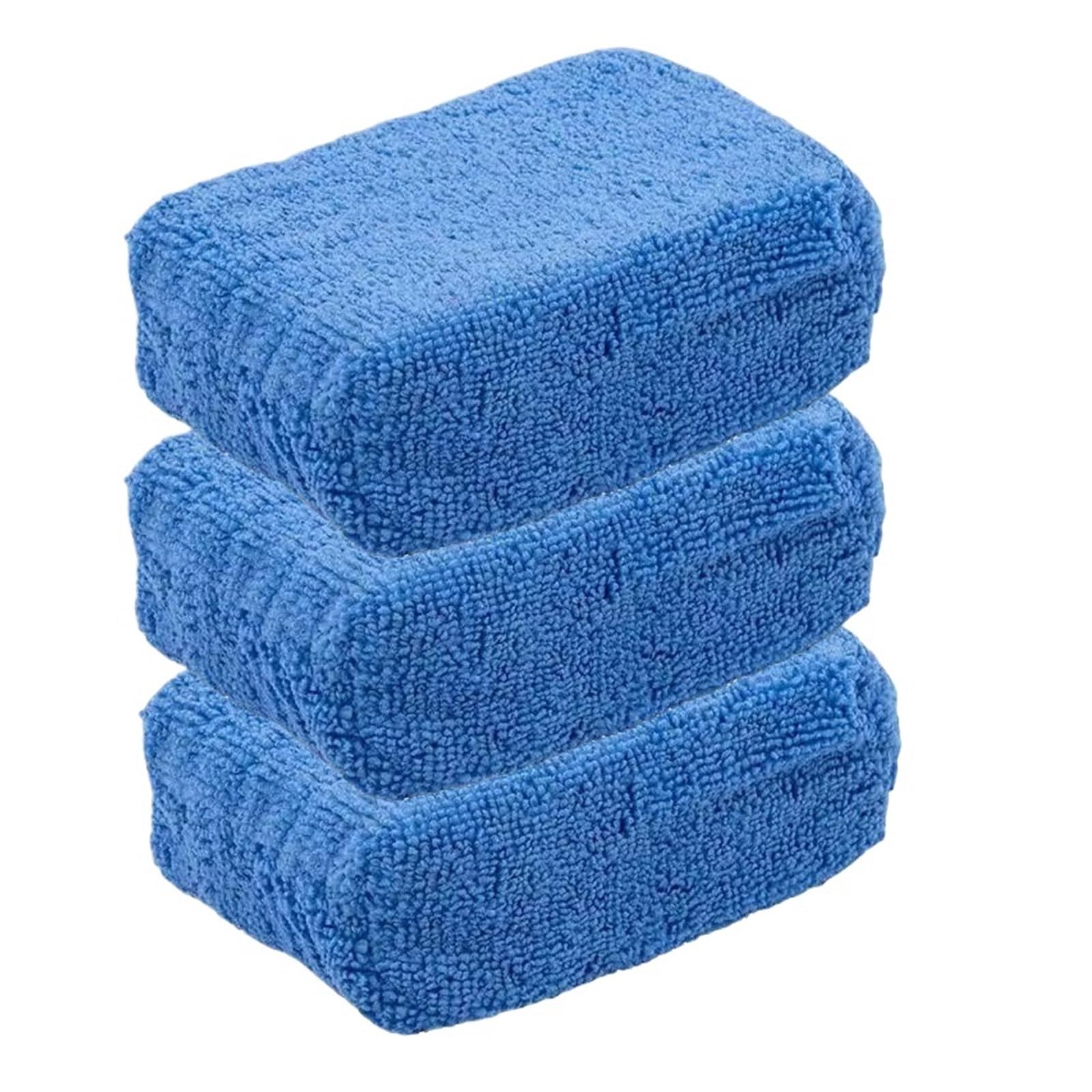 1/20pcs Car Wax Applicator Pads Microfibre Polishing Sponges Soft Auto Detailing Waxing Sponge Cleaning Foam Car Paint Care Pad(3pcs)