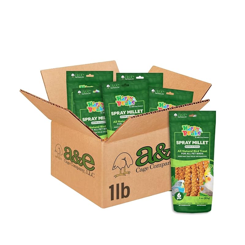 Petisco para Aves em Espiga de Painço Francês A&E Cage Company, 454 g