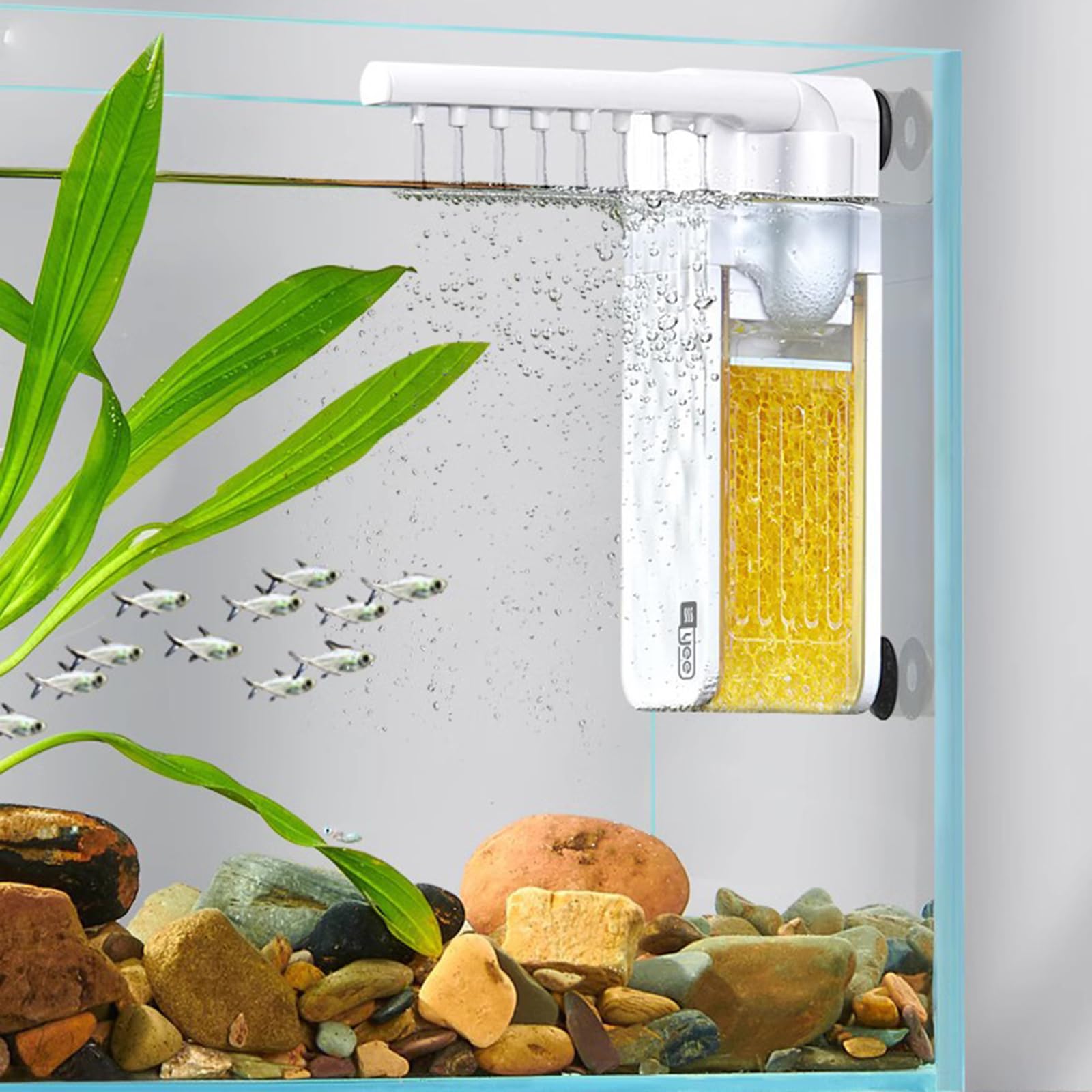 Amazon | 水槽滝フィルター水族館内部浄水システム壁掛け小型循環