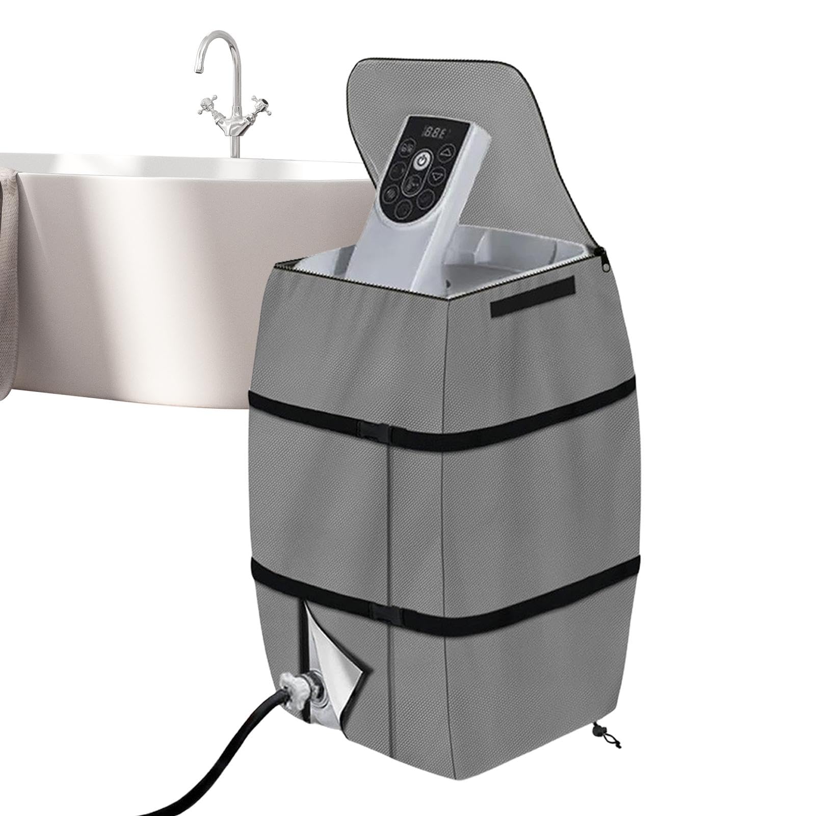 Hot Tub Heater Cover,lazy spa pump cover,hot tub pump cover,hot tub cover,hot tub seats for lay z spa,Thickened Zippered Pump Cover, Hot Tub Heater Pump Cover Hot Tub Heater Protector,Zippered