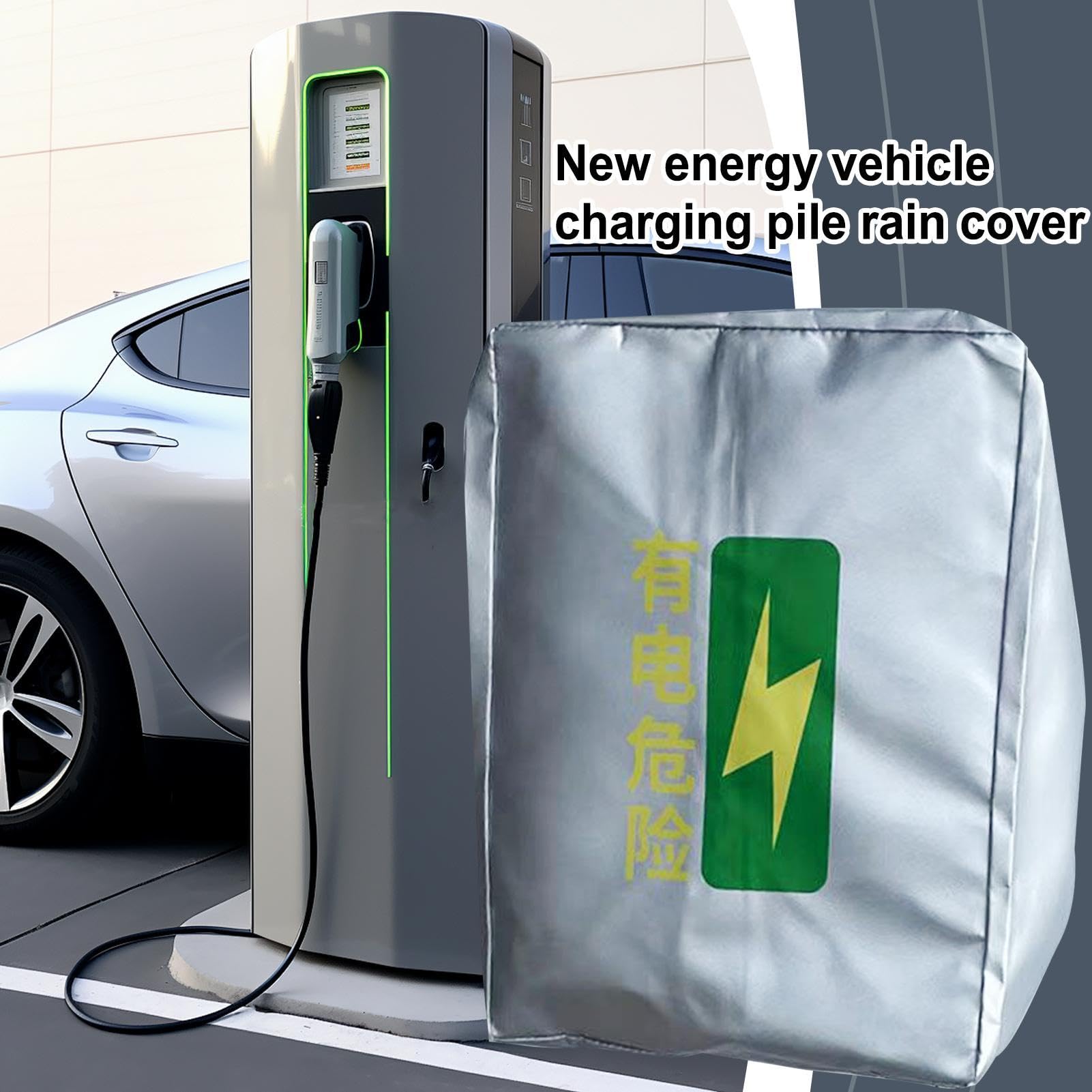 Laadpaal Regenhoes - Ev laadstation dak | Oplader voor elektrische auto | Oplaadstation voor elektrische voertuigen beschermend dak | Ev laadstation Cover voor de meeste laadpalen