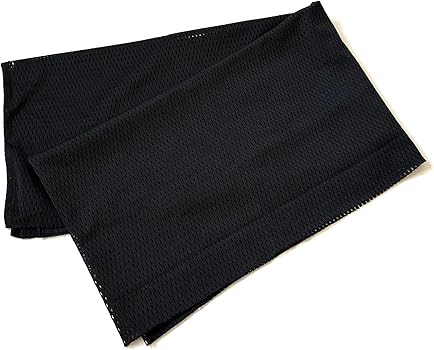Amazon | メッシュ ストール 大判サイズ ブラック ネックスカーフ