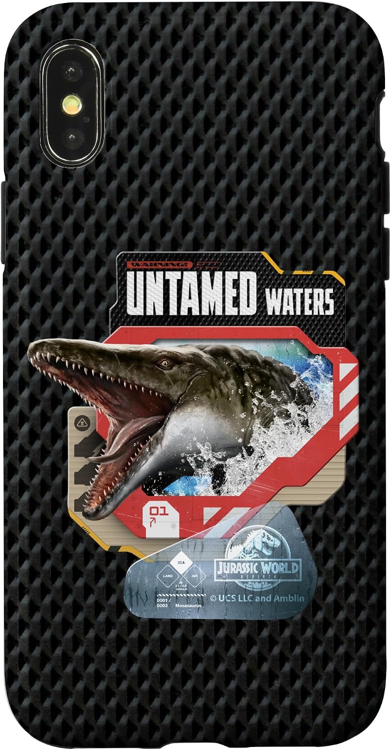 Jurassic World Rebirth Warning Untamed Waters Mosasaurus Case for iPhone 17
