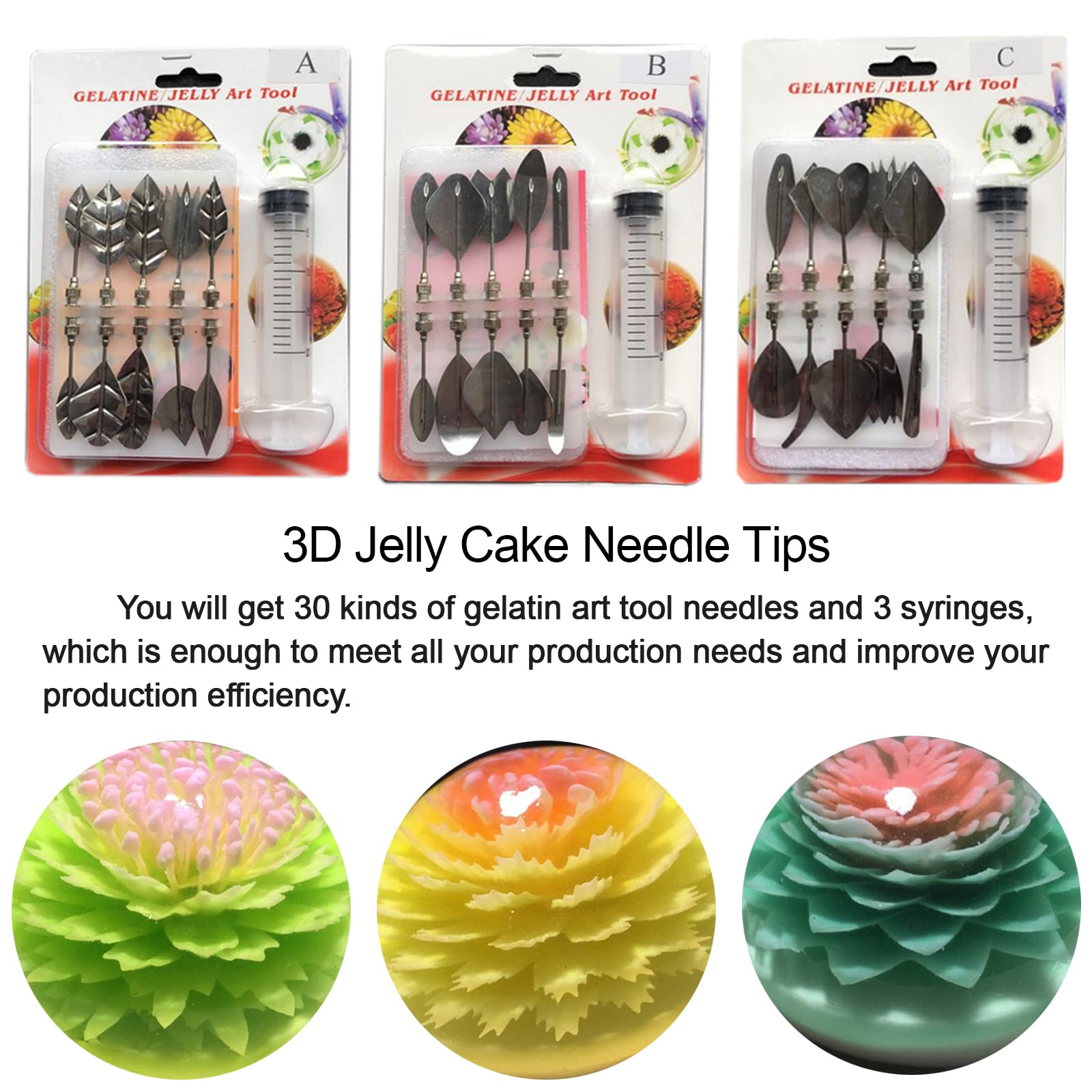 10-teiliges Gelatine-Kunst-Werkzeug-Set – Edelstahl, Für 3D-Gelatine, Pudding & Kuchen