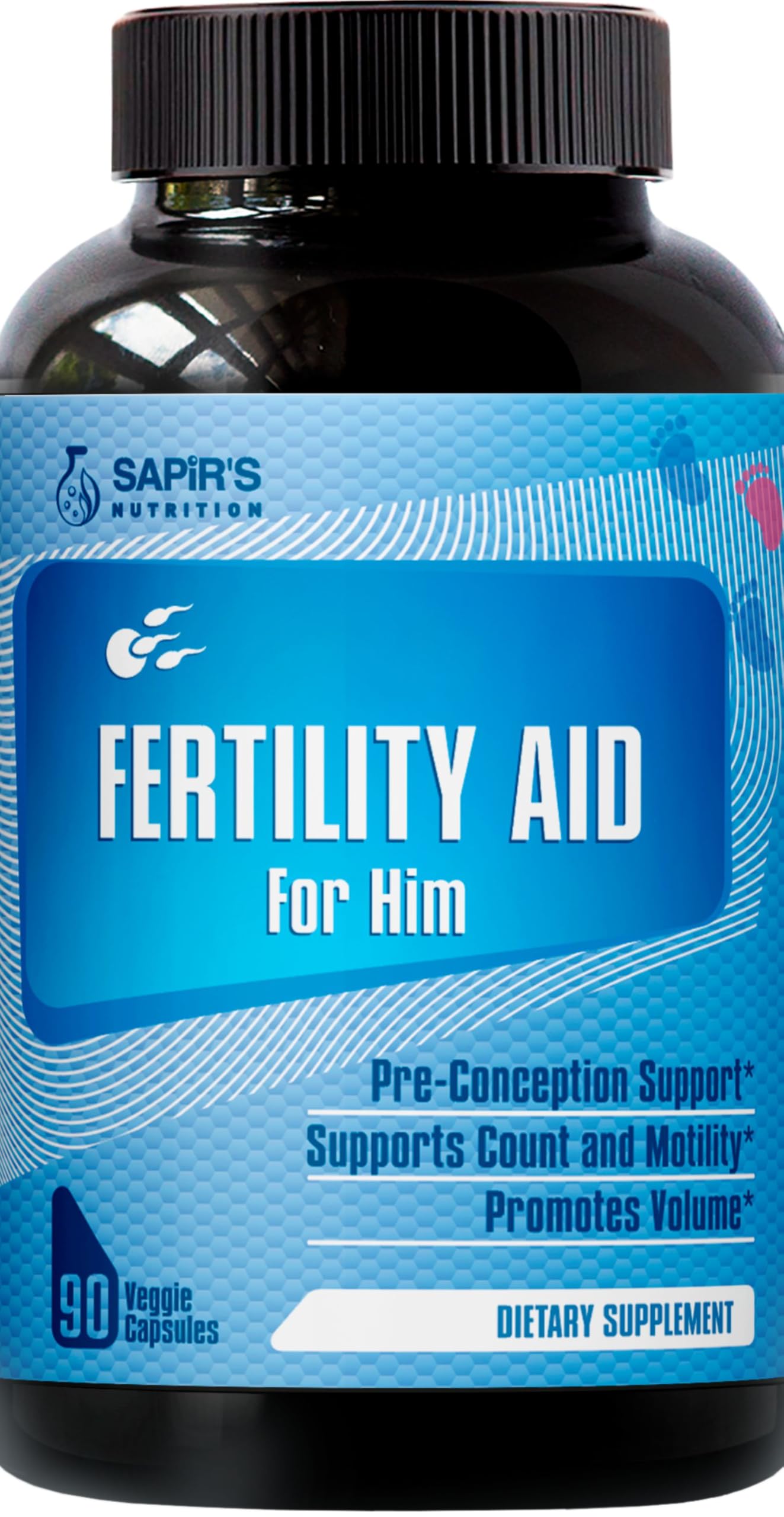 Semen Volume Booster & Male Fertility Supplement - Pre Conception for Him Sperm Health, Count, Motility & Strength with Maca, L-Arginine, Zinc, Folate Acid Prenatal Multivitamins - Erect Pills