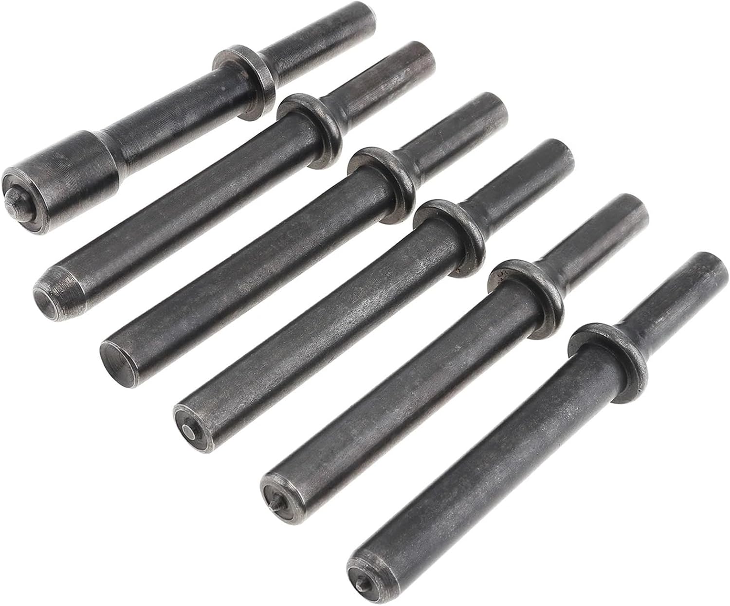 COKYIS Pneumatic Tool Accessories Hard 45# Steel 6pcs/Set Solid Air Rivet Impact Head Support Pneumatic Tool for Drilling Removal