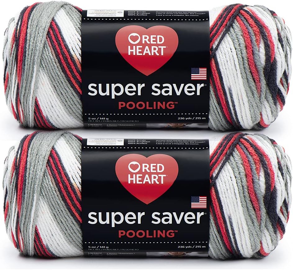 Red Heart Super Saver Pooling (2-Pack) Haute 5 Oz Ea Skein