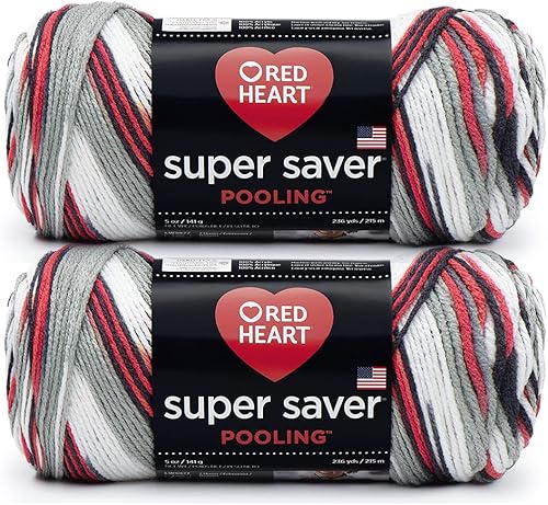 Red Heart Super Saver Pooling (paquete de 2) madeja de Ea Haute de 5 onzas