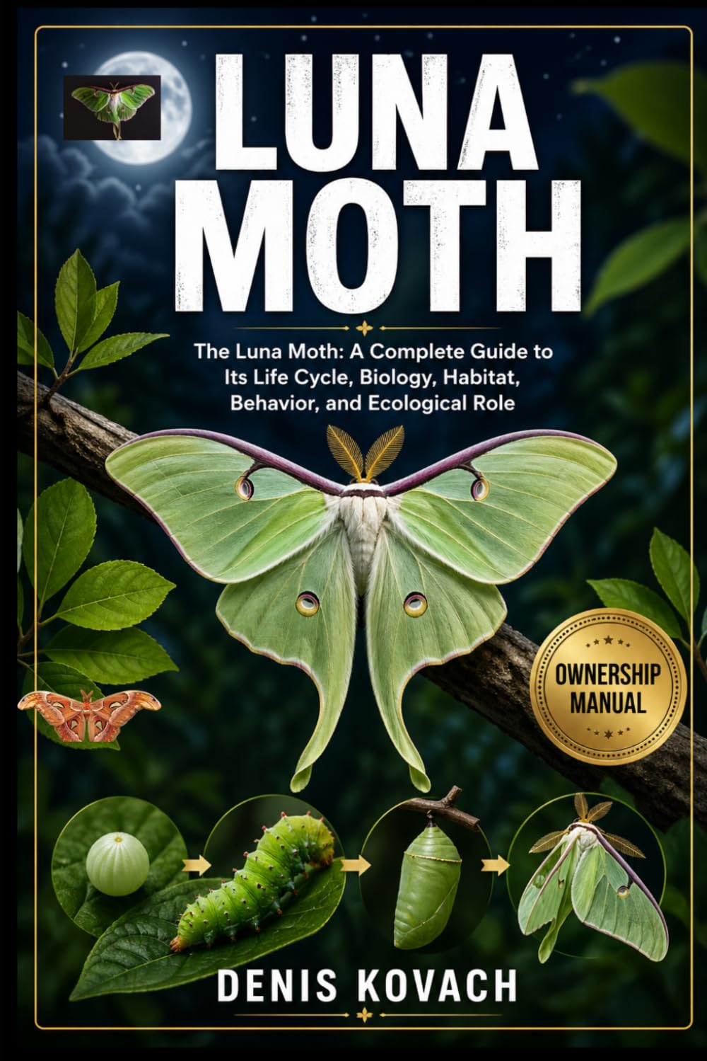 LUNA MOTH: The Luna Moth: A Complete Guide to Its Life Cycle, Biology, Habitat, Behavior, and Ecological Role