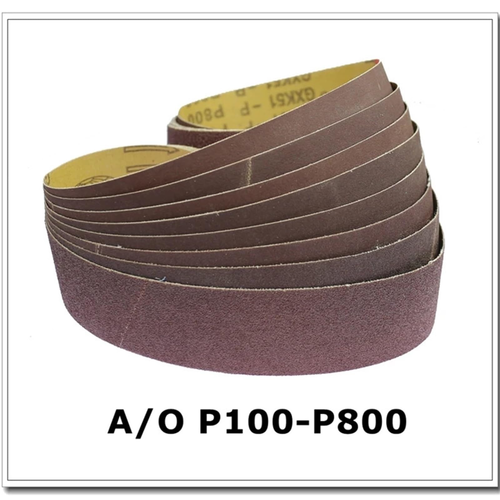 Banda Abrasiva Bandas de lijado 1 pieza 72"/63"/36"/48" óxido circonio P80 for afilar cuchillos(2000x75mm)