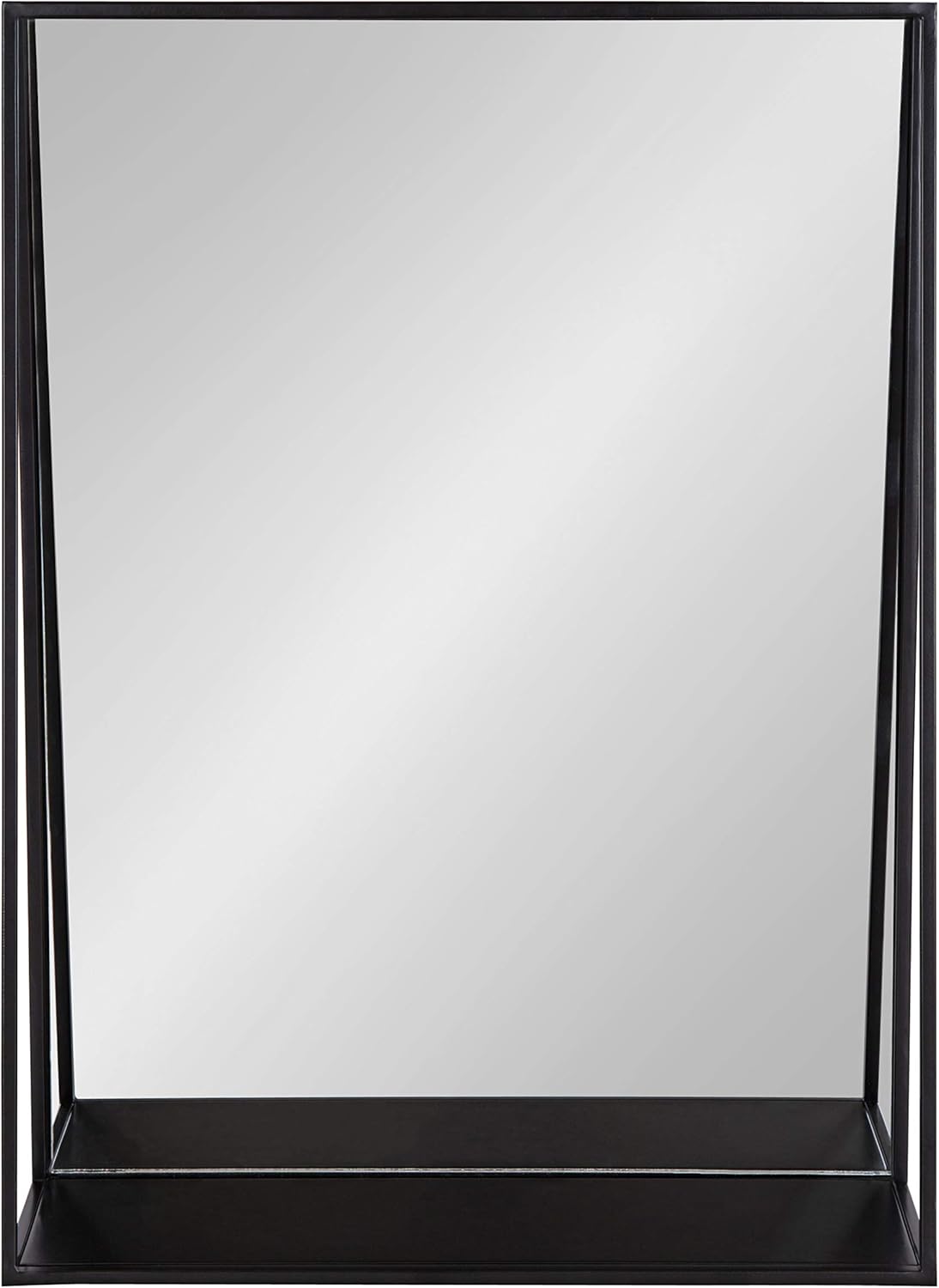 Bеѕt Dеаl 🛒 Kate and Laurel Lintz Modern Mirror with Storage Shelf, 18 x 24, Black Bеѕt Cуbеr Mоndау 🔥 Kate and Laurel Lintz Modern Mirror with Storage Shelf, 18 x 24, Black
