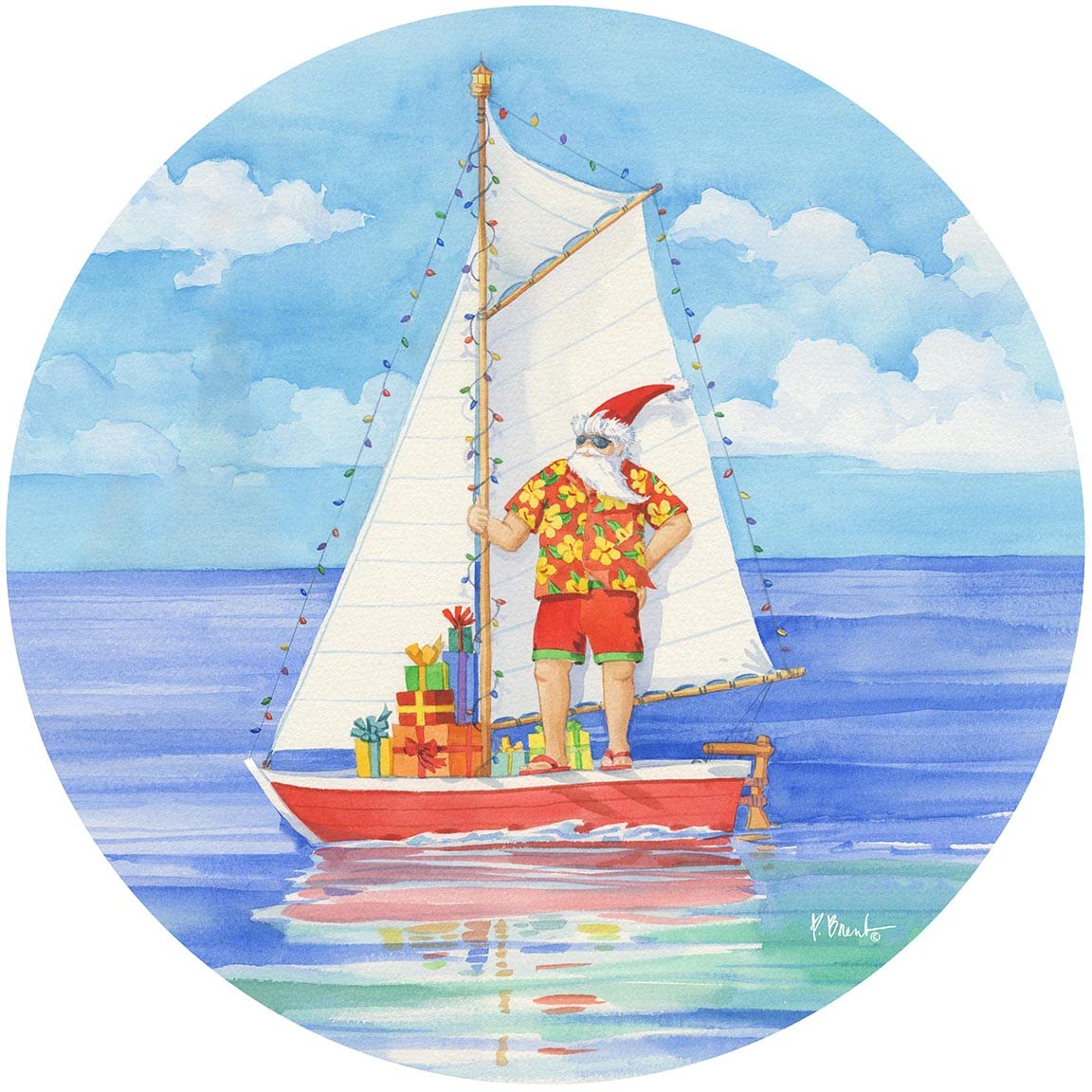 Boat Parade Canvas by Paul Brent
