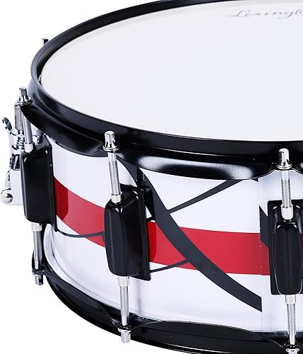 Miniatura 22 de Lexington SD403S - Juego de batería para estudiantes, carcasa de acero de 14 x 5.5 pulgadas con 10 lengüetas, incluye llave de batería, baquetas