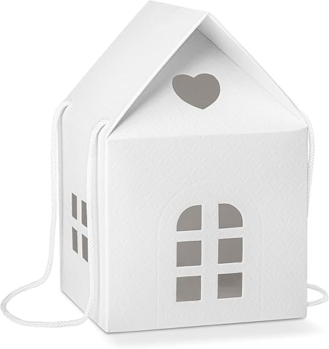 Miniatura 1 de Boxes Craftory Paquete de 5 cajas de regalo con forma de casa (7.87 x 7.87 x 7.08 pulgadas), cajas de mansión ideales para cajas de regalo de