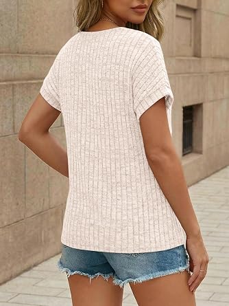 AUTOMET Womens Lace Short Sleeves Shirts Crochet Summer Tops Dressy Business Casual Blouses
