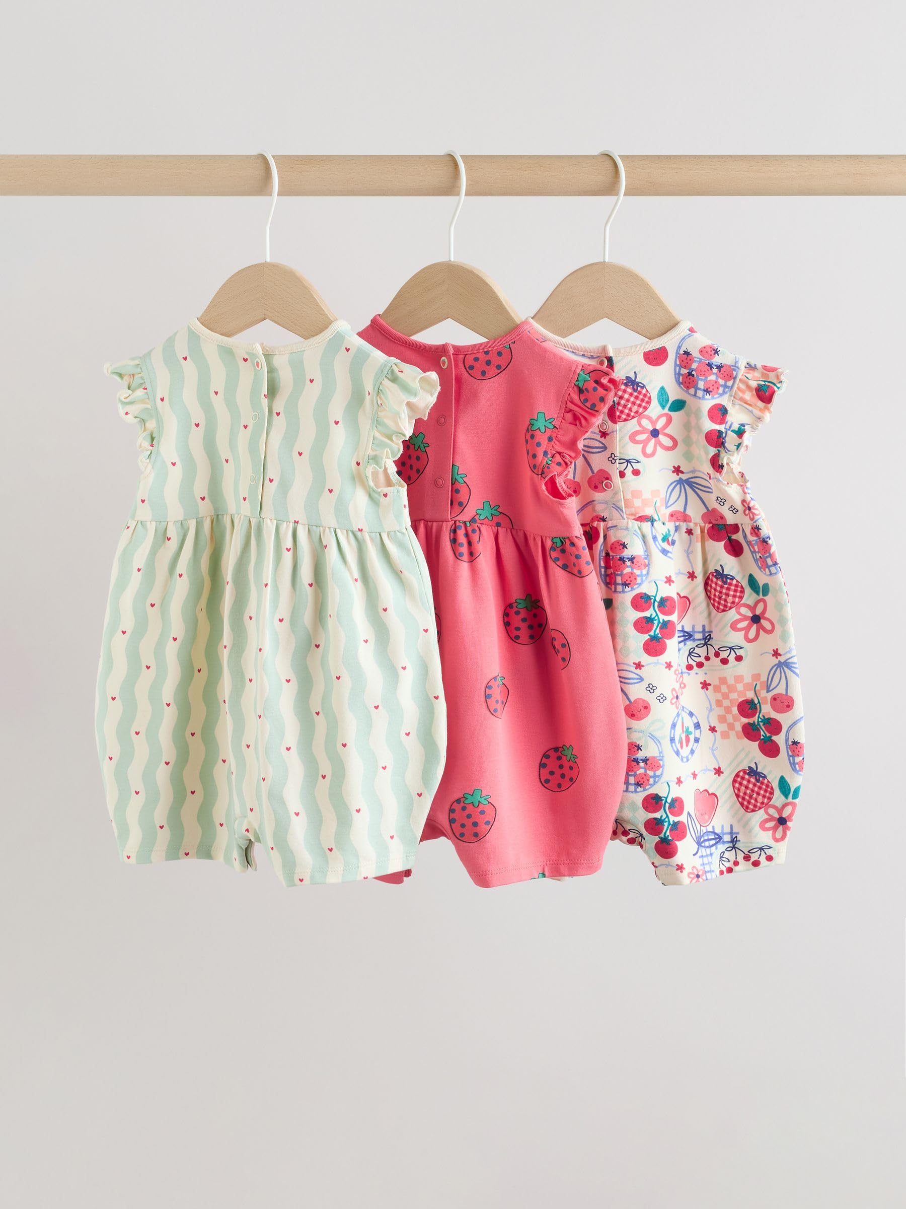 NEXT Baby Mädchen Strampelanzüge 3er-Pack