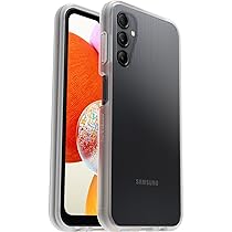 OtterBox Cover per Samsung Galaxy A14 React Series, Resistente a Shock e Cadute Fino, Cover Ultrasottile, Testata a Norme Mil-Std 810G, Trasparente