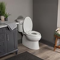 Vista 13 de Mayfair NextStep2 Toilet Seat with Built-In Potty Training Seat, Slow-Close, Removable that will Never Loosen, Round, White Blanco