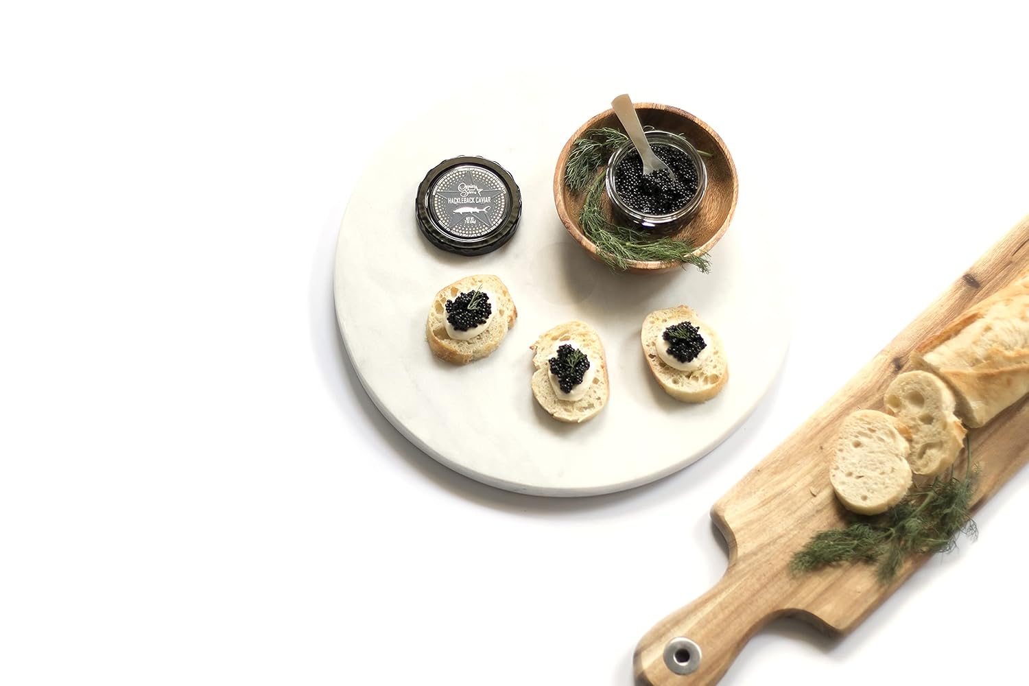 Caviar Star American Hackleback Sturgeon Caviar | Black Caviar Food | Fresh, Domestic Black Sturgeon Roe | Delicious Mild Flavor, Real Caviar Seafood | Ideal for Sushi and Whole Food Recipes (2 Oz)