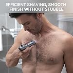 Body Hair Trimmer Men, kensen Electric Groin & Pubic Hair Trimmer, Manscape Rechargeable Body Groomer Private Parts, Waterproof Ball Shaver/Trimmer for Men, Wet & Dry with LED Light Body Shaver, Male Clippers