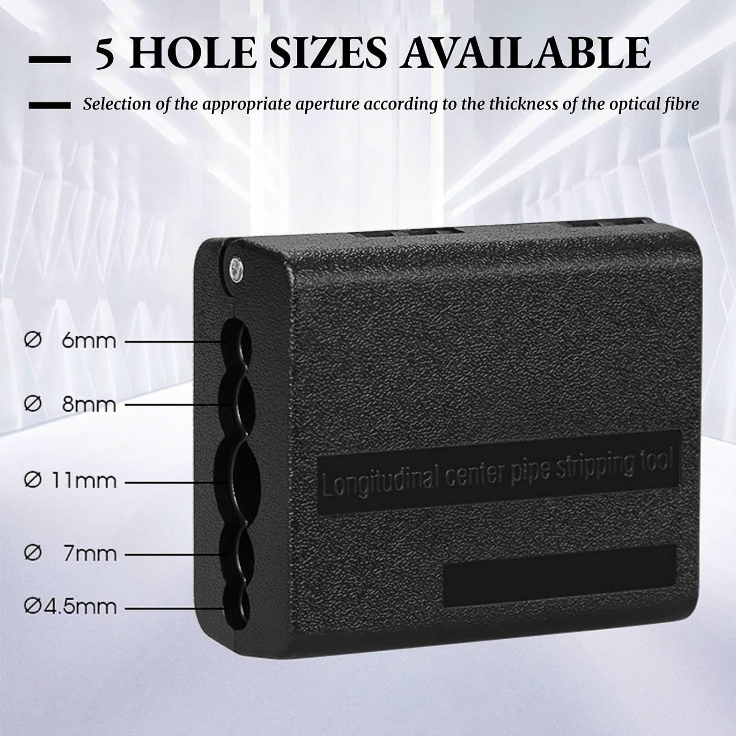 Fiber Stripper Ribbon Cable Stripper Tool 4.5-11mm Fiber Optic Buffer Loose Tube Slitter Alloy Jacket Tube Slitter Fiber Optic Mid Span Cable Cutting Tool