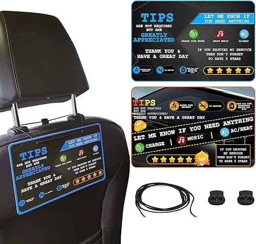 Aolamegs Accesorios para viajes compartidos con calificación de 5 estrellas, accesorio perfecto para señales de apreciación de calificación de taxi Aolamegs Accesorios para viajes compartidos con calificación de 5 estrellas, accesorio perfecto para señales de apreciación de calificación de taxi