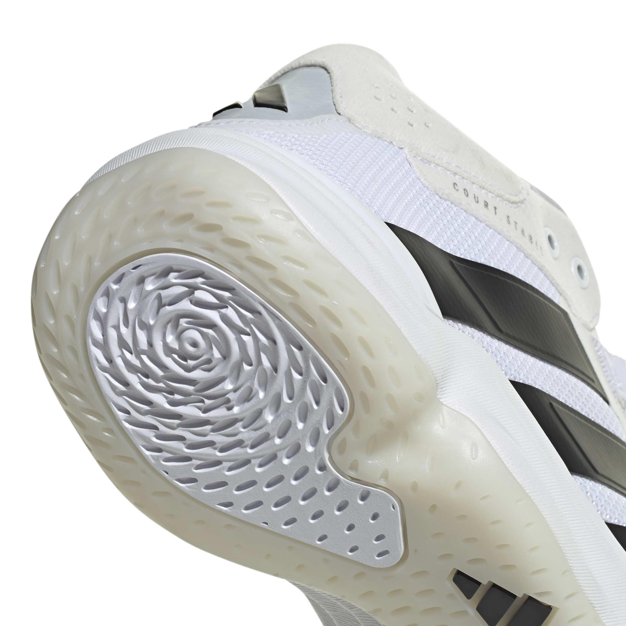 adidas Uomo Courtstabil Indoor Performance Shoes, Ftwr White/Core Black/Ftwr White, 43 1/3 EU