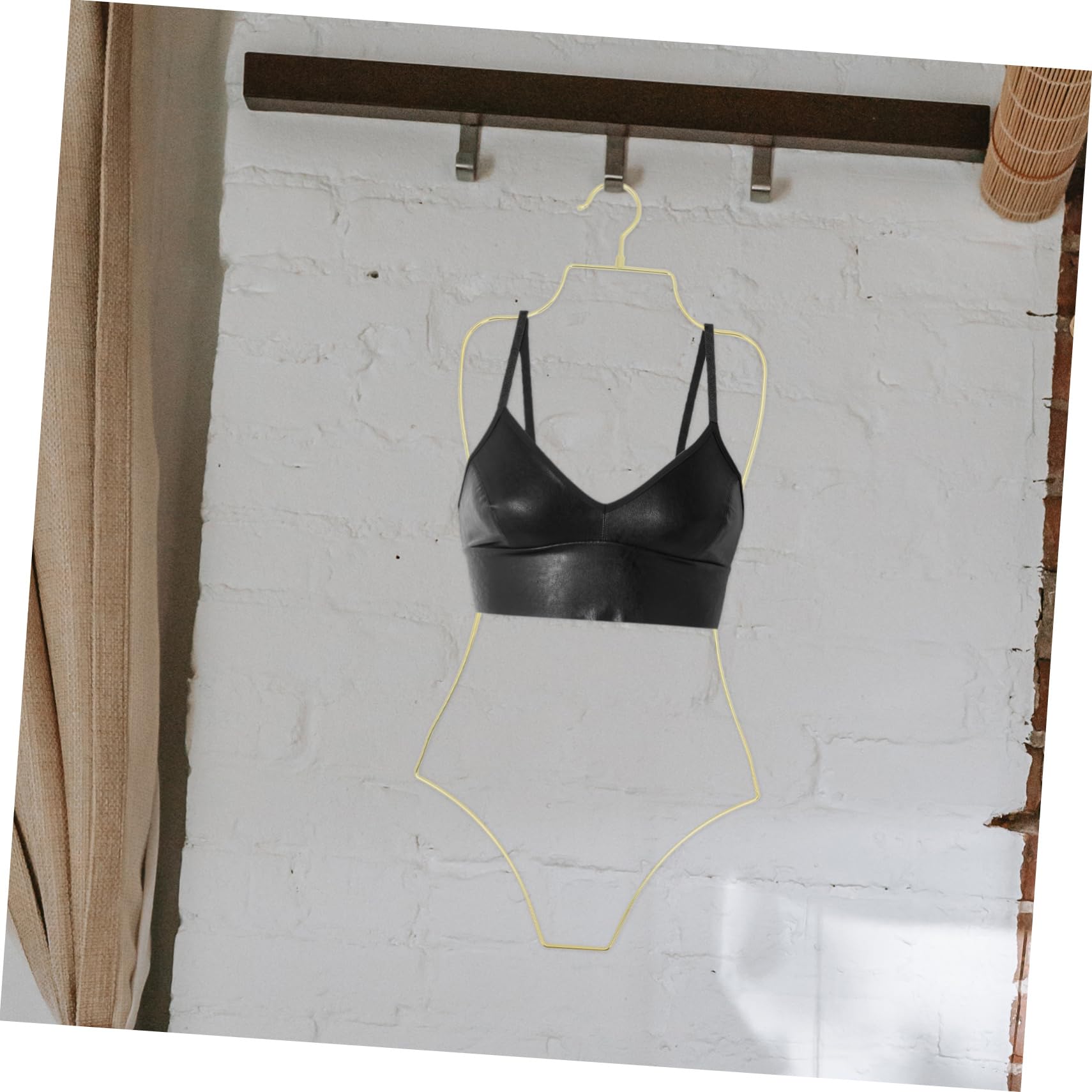 Porta Grucce Salvaspazio per Costumi da Bagno e Bikini, Grucce Pieghevoli in Lega di Alluminio, 2 Pezzi, Riutilizzabili, per Esporre e Asciugare
