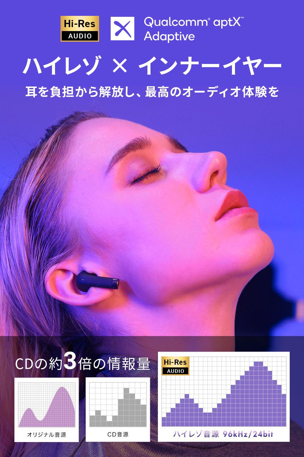 Person wearing YOBYBO X-BOAT Pro earbuds