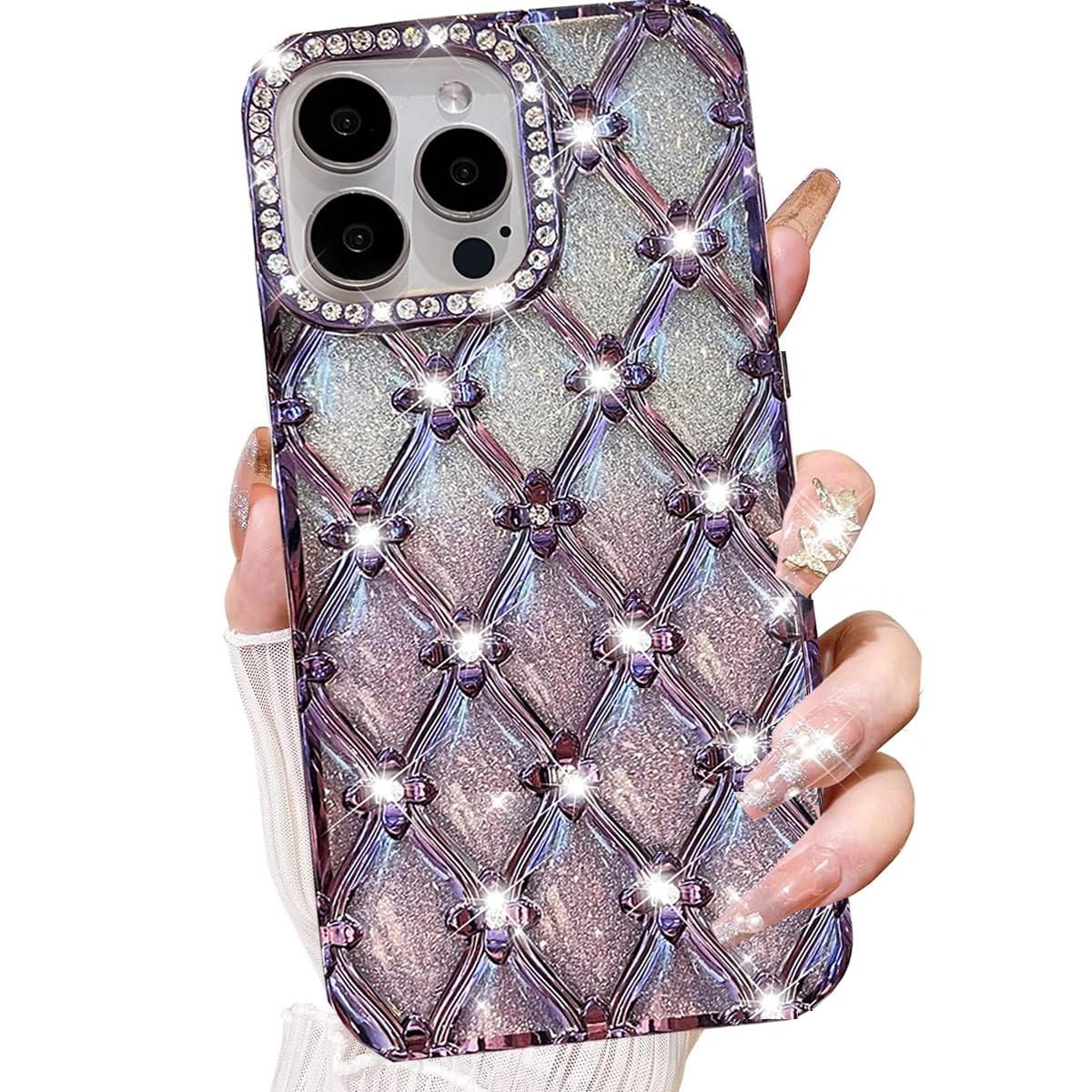 Amazon.com: Changjia for iPhone 16 Pro Max Glitter Bling Case,Cute