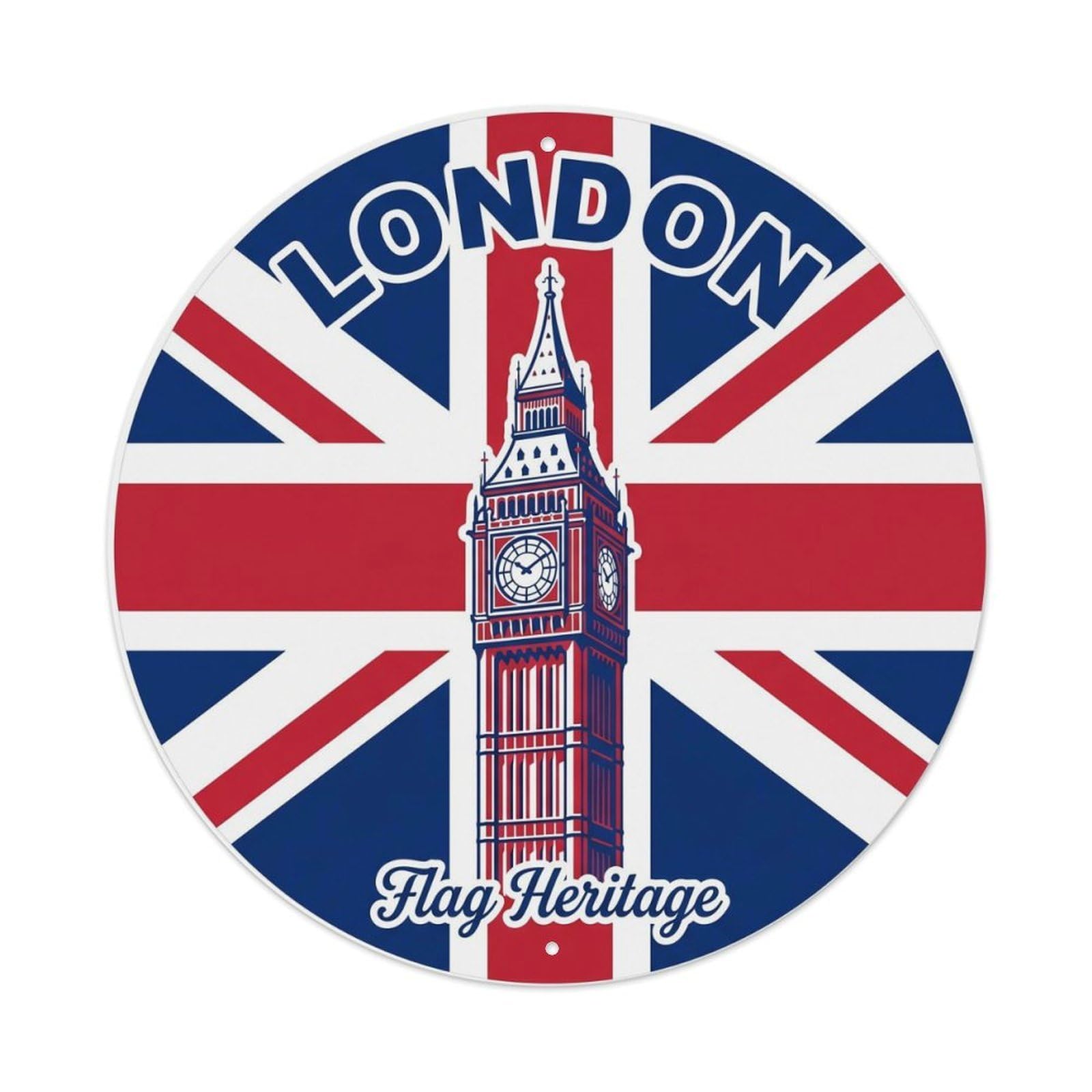 Fqcyn Style Vintage Travel British Flag Heritage 1 Metal Tin Sign