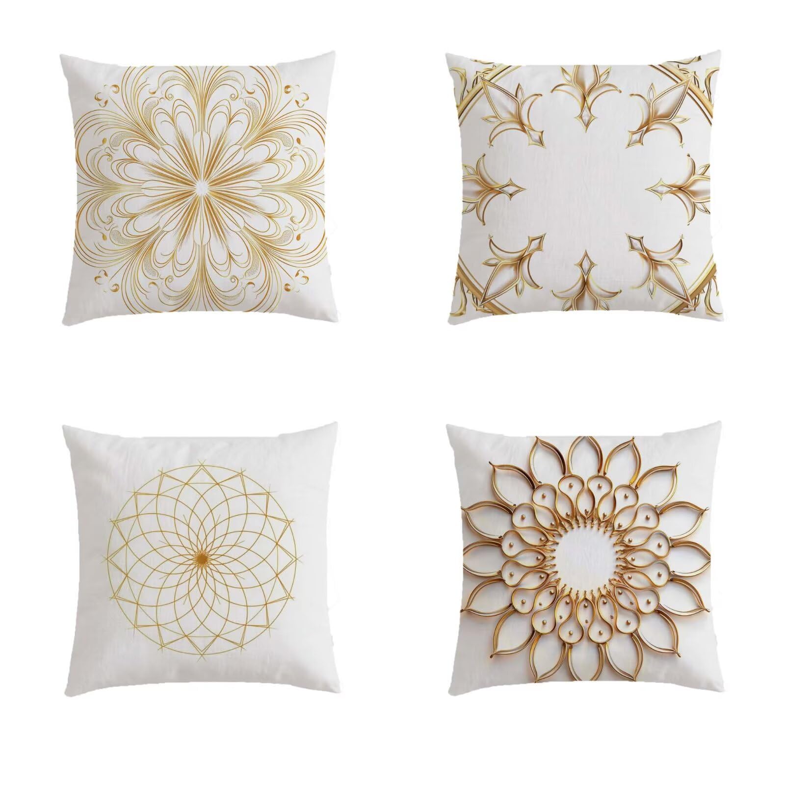Housse de coussin 50x50cm fermeture invisible pour rénover votre salon de jardin
