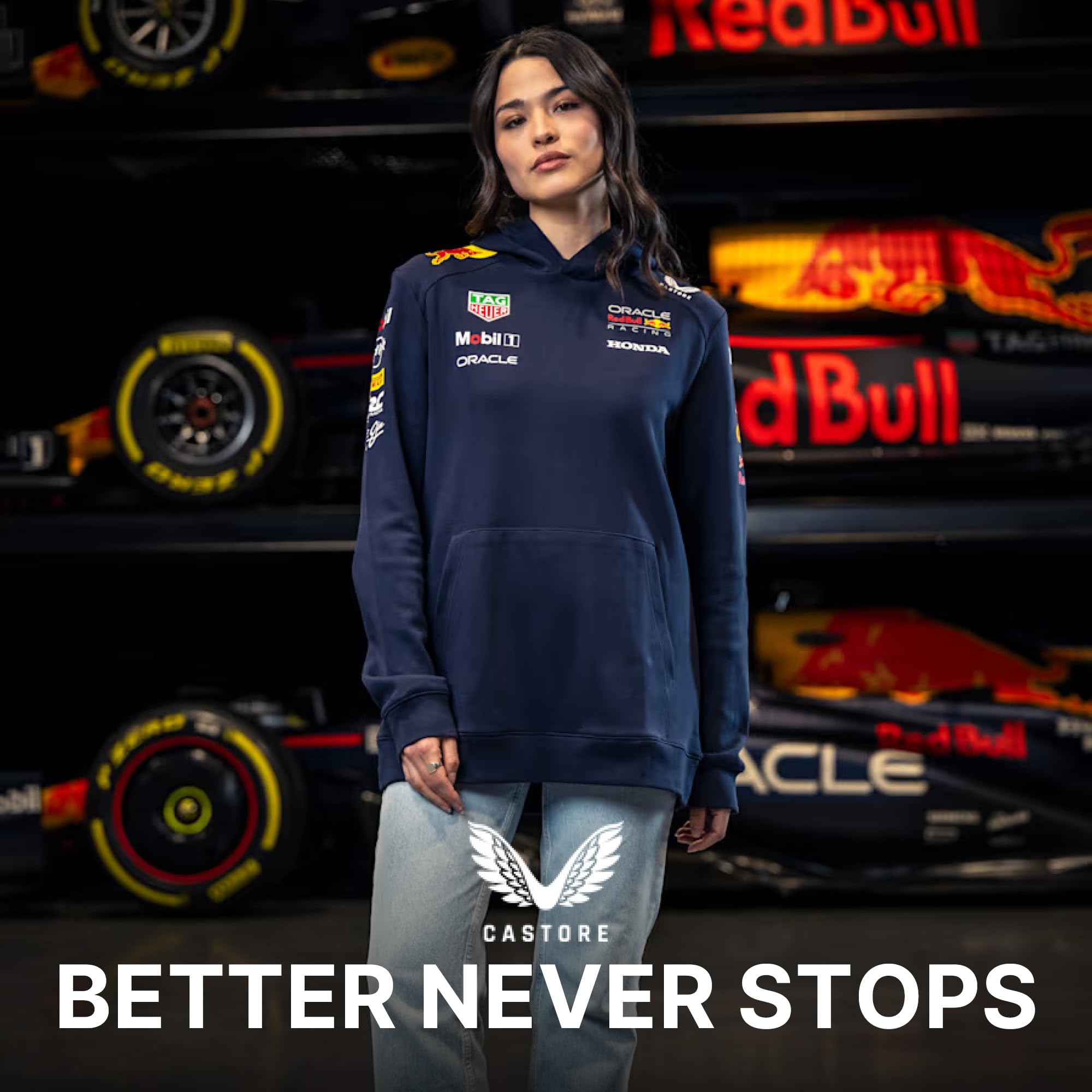 Castore Unisex Red Bull Racing F1 Team Official Hoody Kapuzenpullover (1er Pack)