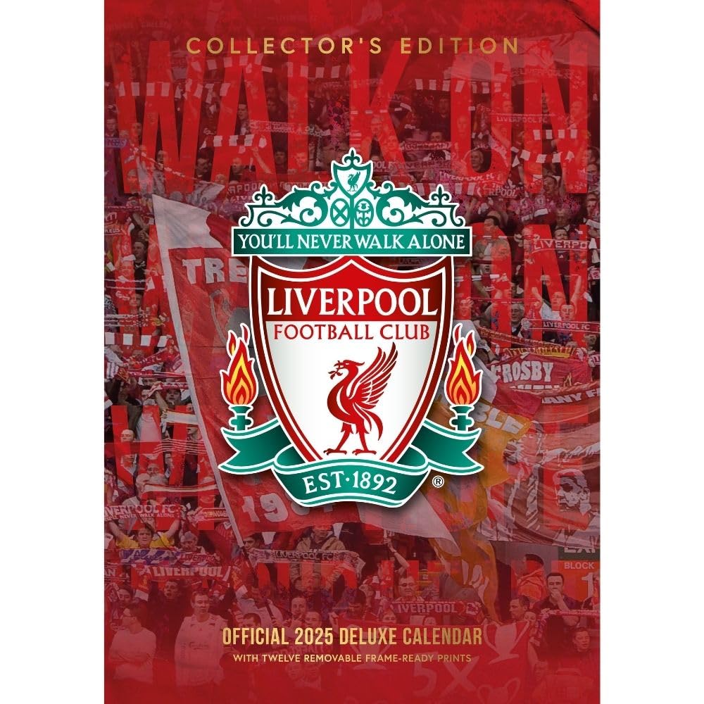 Amazon.com: 2025 Calendar Liverpool FC Month to View A3 Football Deluxe Calendar Official Product : Danilo Promotions Ltd: Office Products amazon-com-2025-calendar-liverpool-fc-month-to-view-a3-football-deluxe-calendar-official-product-danilo-promotions-ltd-office-products