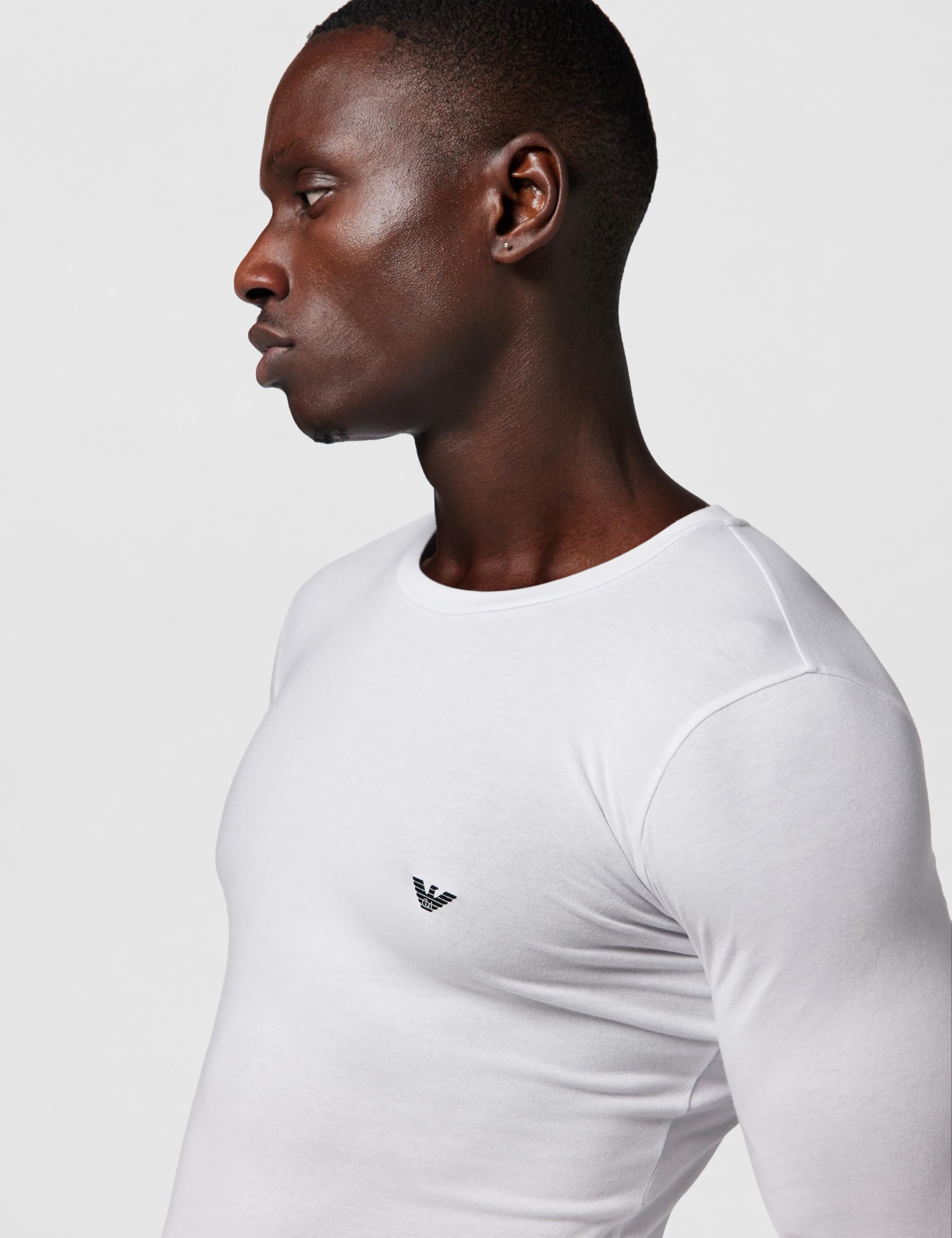 Emporio Armani Uomo Maglietta Basic In Cotone Elasticizzato T-shirt